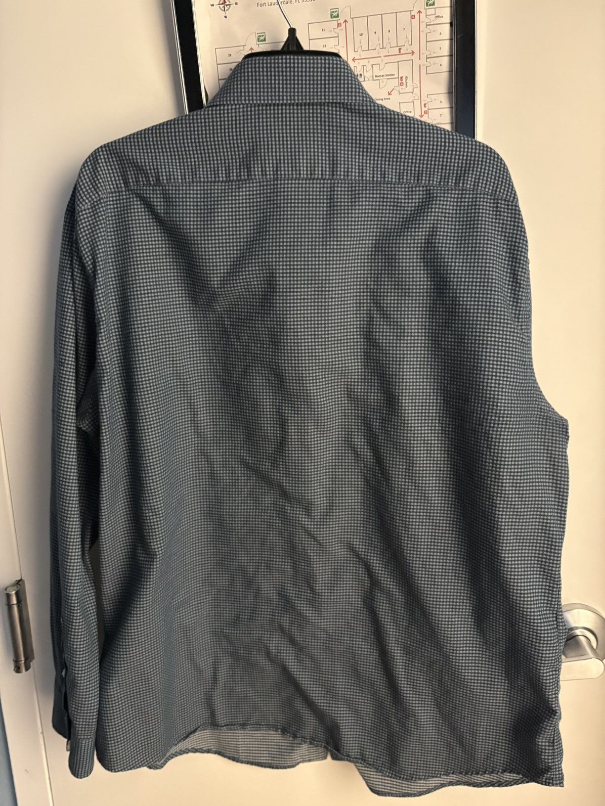 Lucky Brand Lucky Brand Blue Check Woven Cotton Button-Up Slim Fit XL Size US XL / EU 56 / 4 - 6 Thumbnail