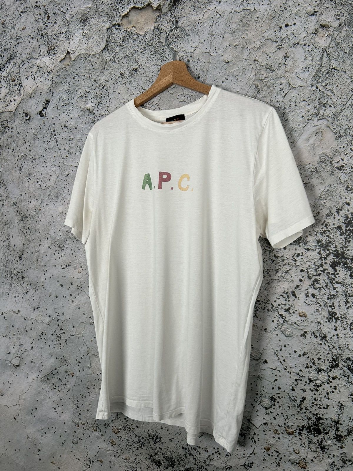 A.P.C. A.P.C. Paris White Logo Graphic Tee Designer Streetwear Hype Size US L / EU 52-54 / 3 - 2 Thumbnail