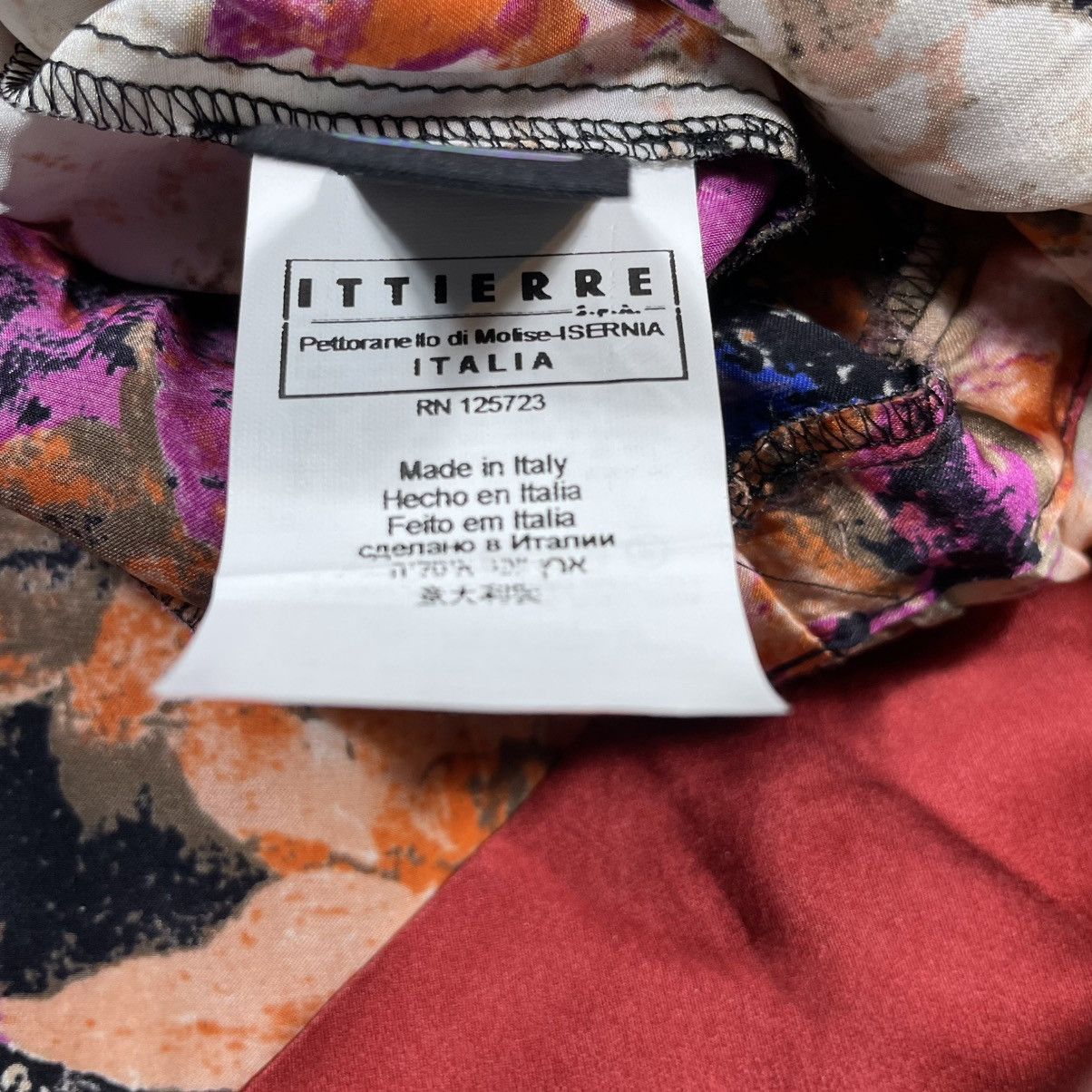 Roberto Cavalli Just Cavalli Multicolor Silk Satin Floral Print Size M / US 6-8 / IT 42-44 - 15 Thumbnail