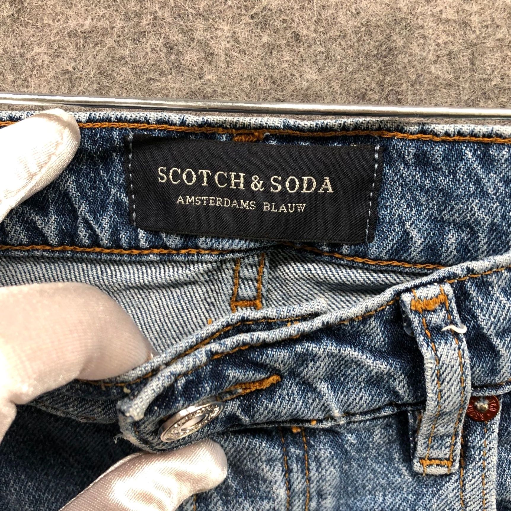 Scotch & Soda SCOTCH & SODA The Norm Jeans Mens 31x32 Regular Straight Denim Blue 90s Retro Style Mens Jeans Size US 31 - 6 Thumbnail