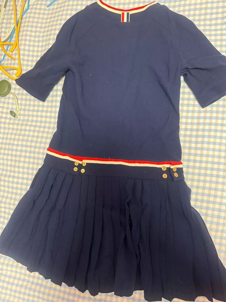 Thom Browne Thom browne Dark blue dress 2504-Nextarrow Size XS / US 0-2 / IT 36-38 - 2 Thumbnail