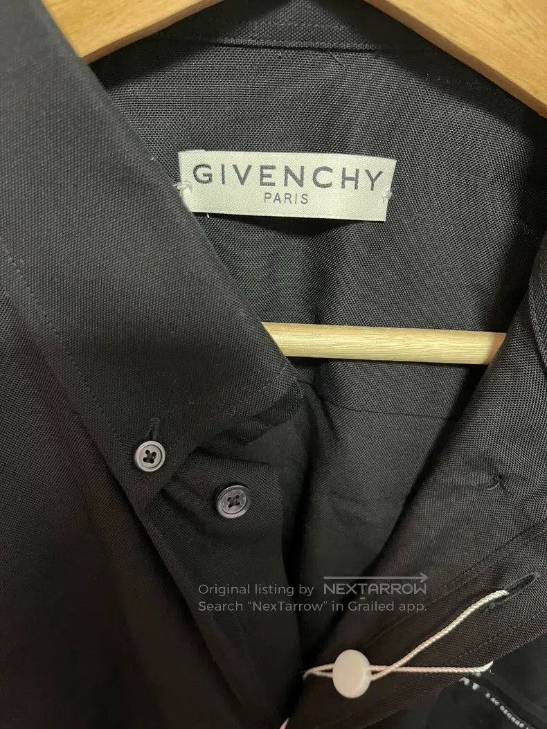Givenchy Givenchy Logo woven comfortable collar long-sleeve shirt m Size US XL / EU 56 / 4 - 6 Thumbnail