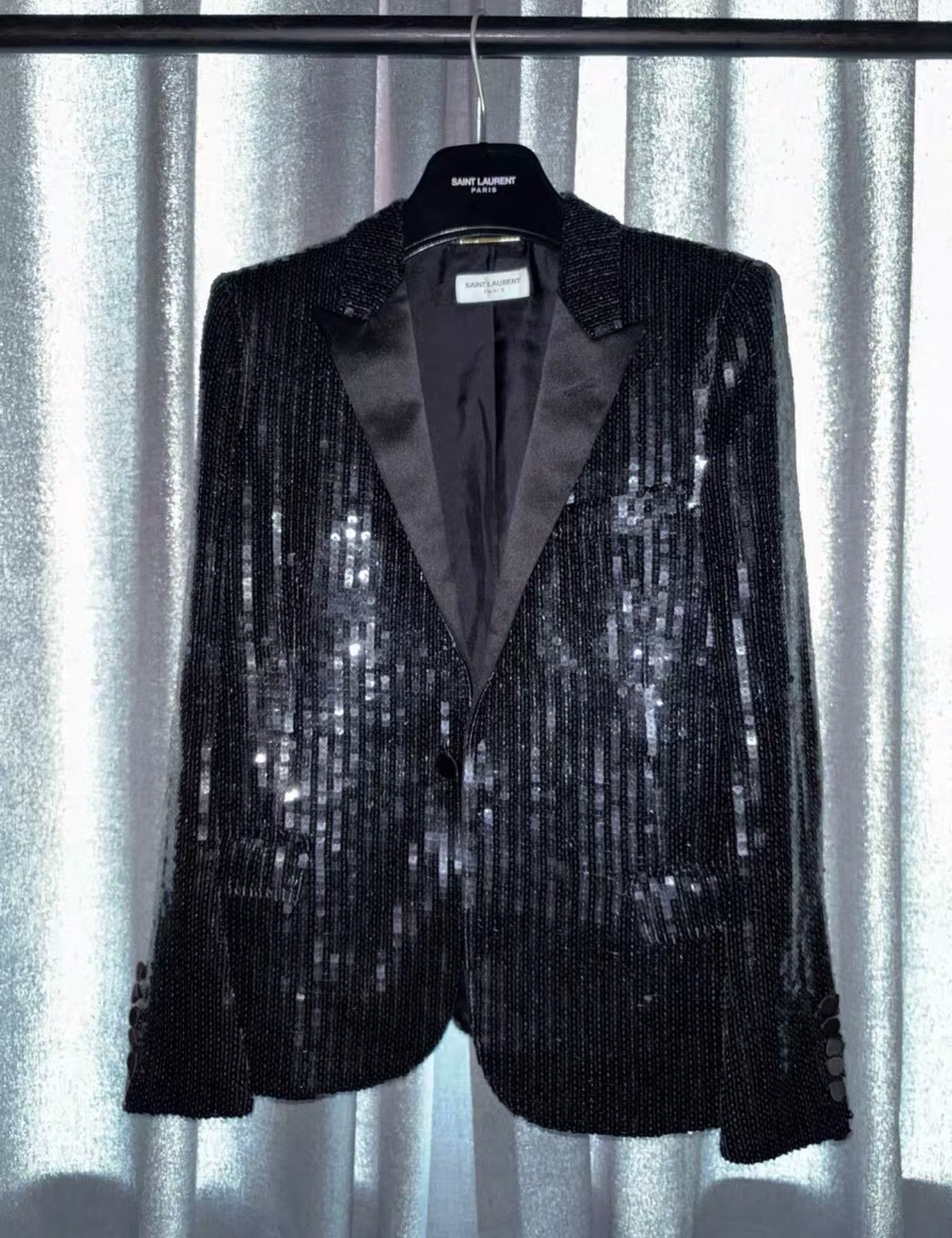 Saint Laurent Paris Saint Laurent Paris FW13 Glitter Blazer Size 38 Size S / US 4 / IT 40 - 2 Thumbnail