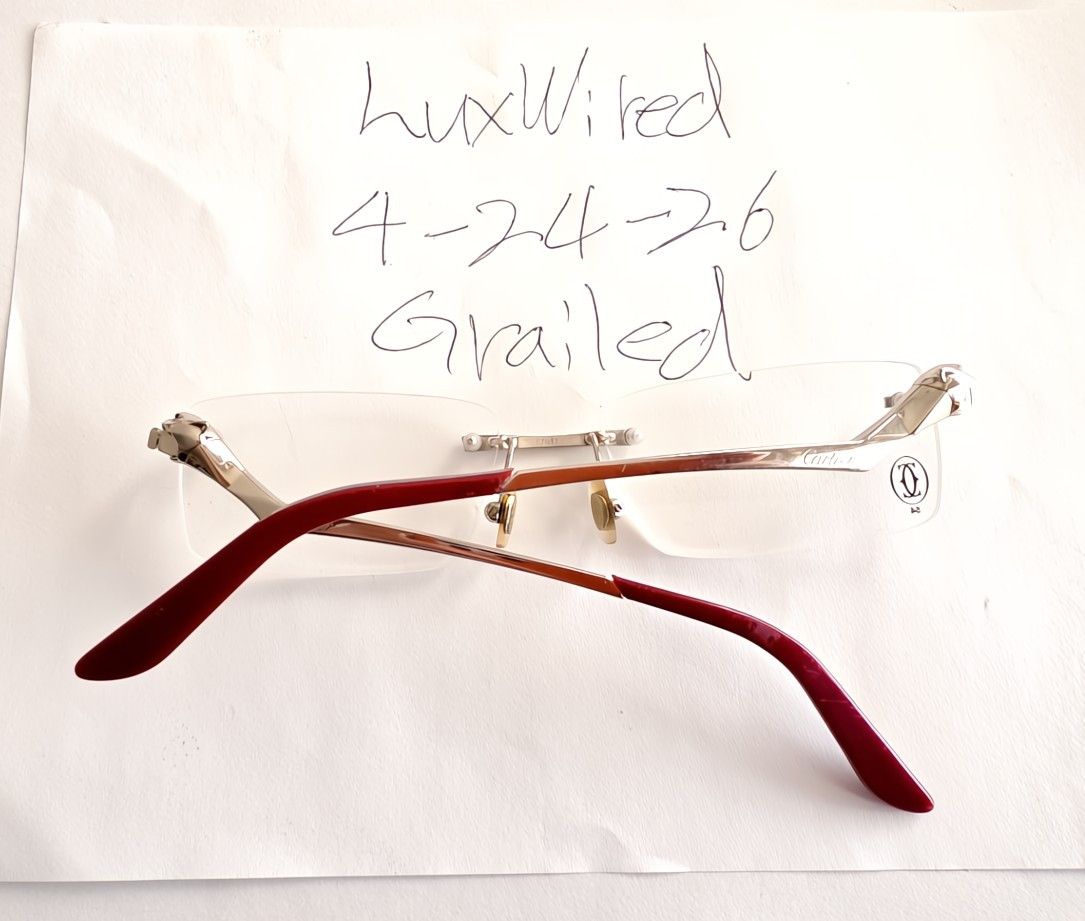 Cartier Authentic Cartier Silver Panthere Glasses CT02810 Size ONE SIZE - 16 Thumbnail