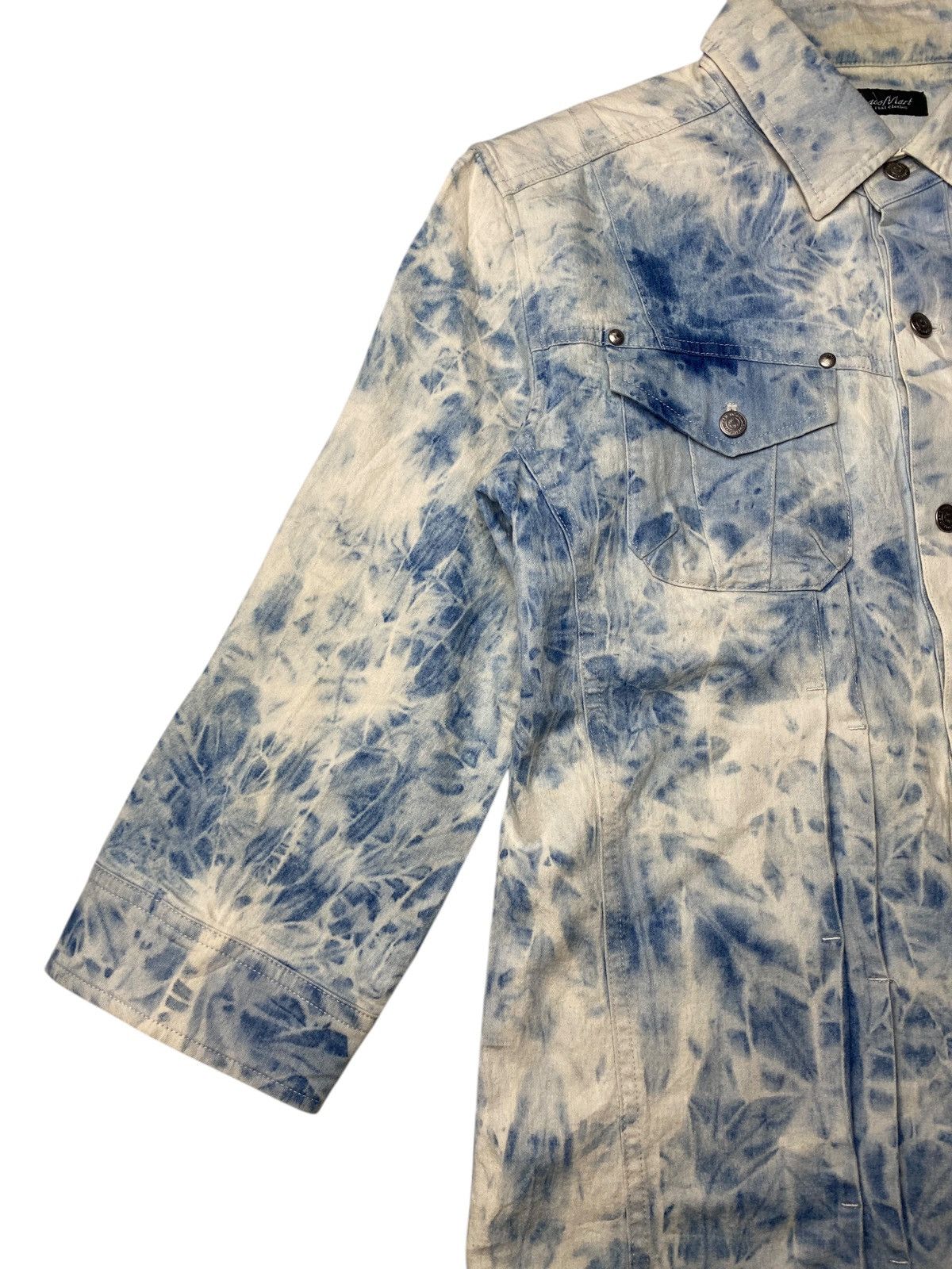If Six Was Nine 2000's Tornado Mart Dyed Blue Shirts Size US M / EU 48-50 / 2 - 4 Thumbnail