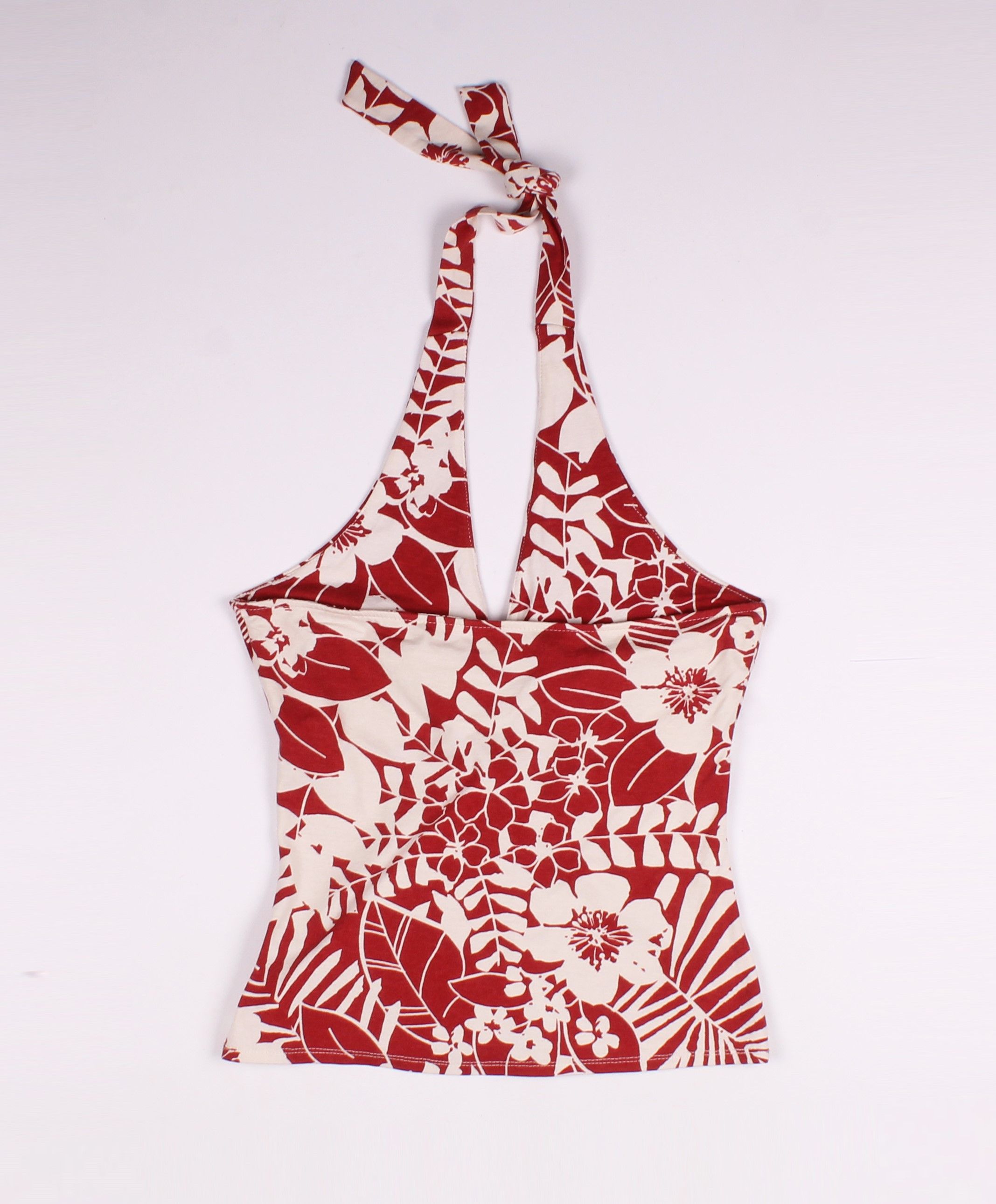 Vintage Vintage Unit Seven Floral Cropped Halter Top Y2K Size M / US 6-8 / IT 42-44 - 9 Thumbnail