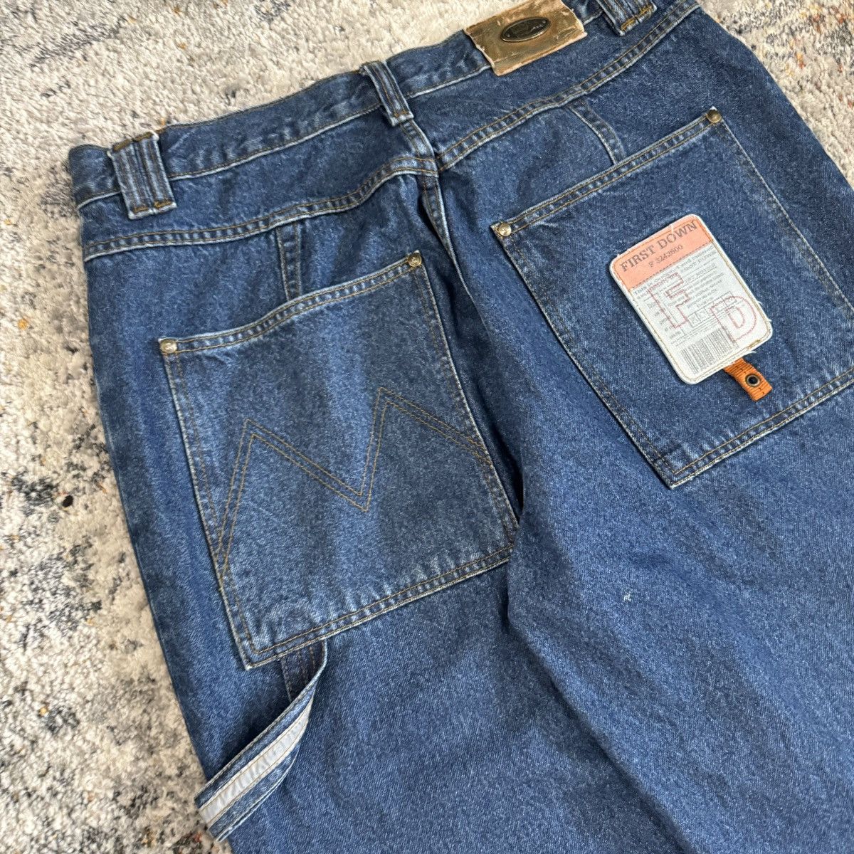 JNCO × Vintage Crazy Vintage y2k First down JNCO style baggy wide leg jeans Size US 36 / EU 52 - 4 Thumbnail