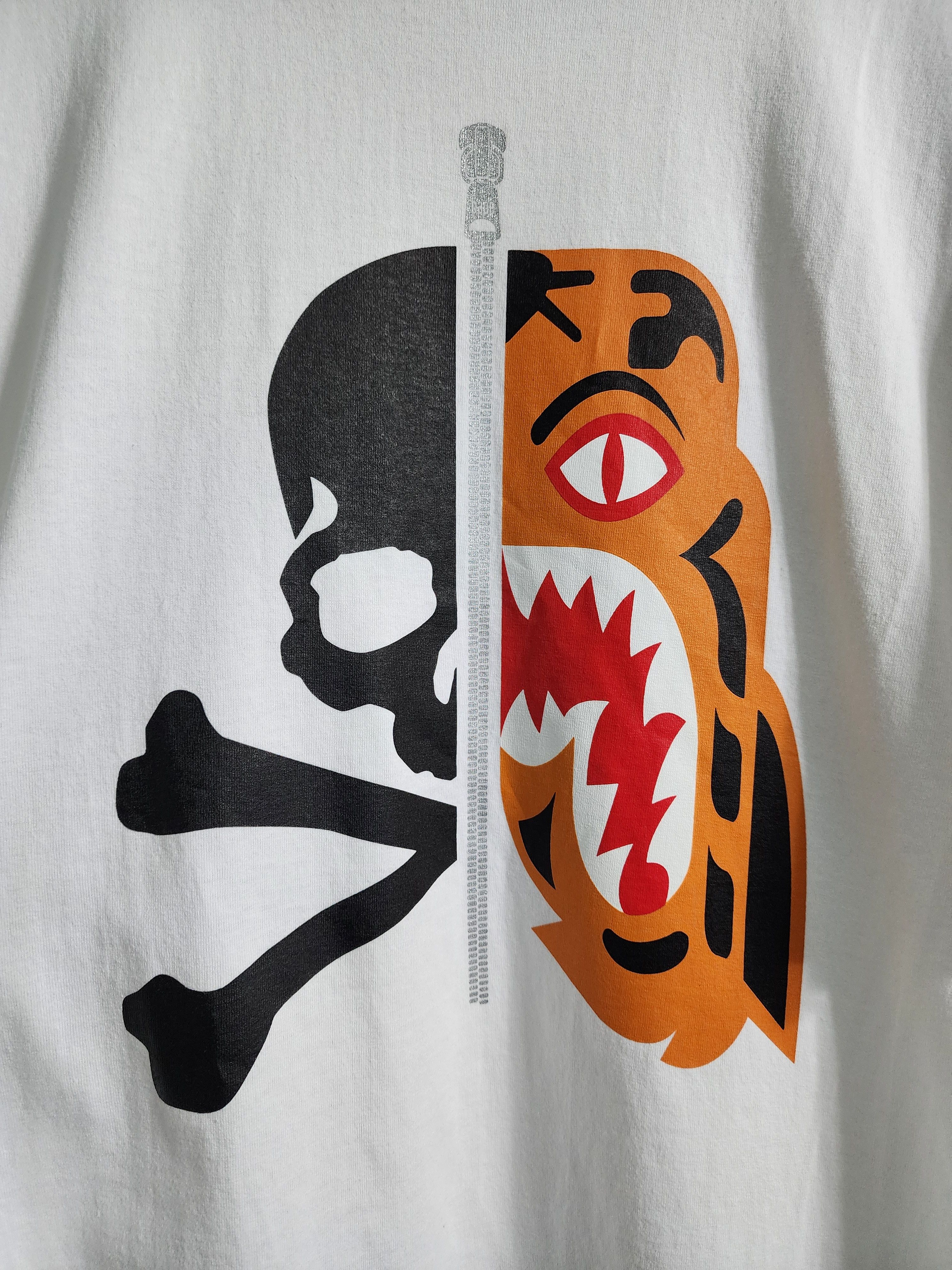 Bape × Mastermind Japan Bape vs Mastermind Half Skull Tiger Tee Size US XL / EU 56 / 4 - 3 Thumbnail
