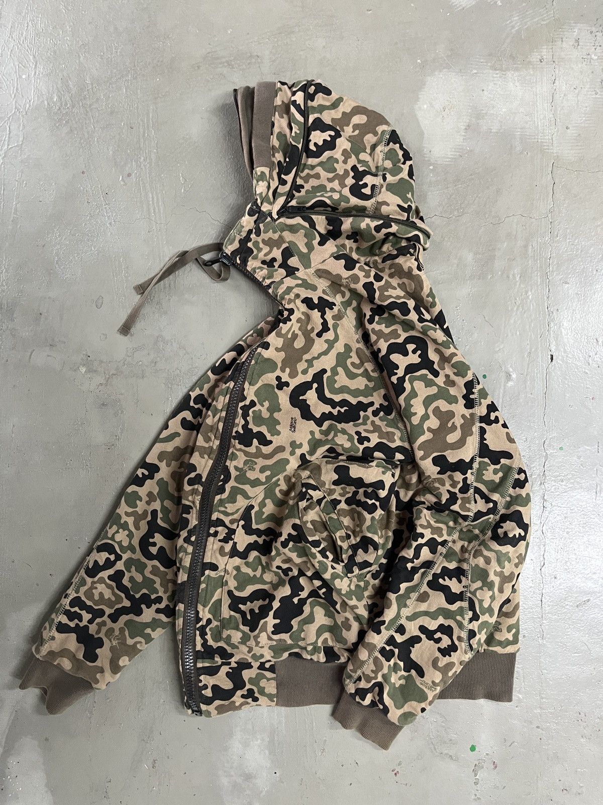 GOA Y2K REVERSIBLE BONO HOODIE CAMO ADDICT GOA LGB KMRII STYLE Size US S / EU 44-46 / 1 - 5 Thumbnail