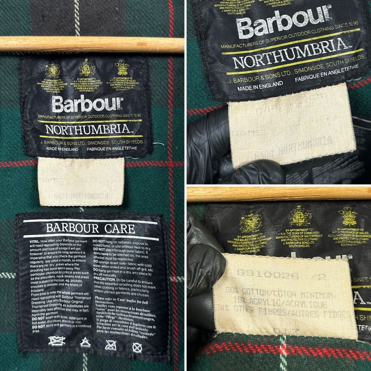 Barbour Vintage Barbour Northumbria Olive Green Waxed Coat Jacket Size US XL / EU 56 / 4 - 22 Thumbnail