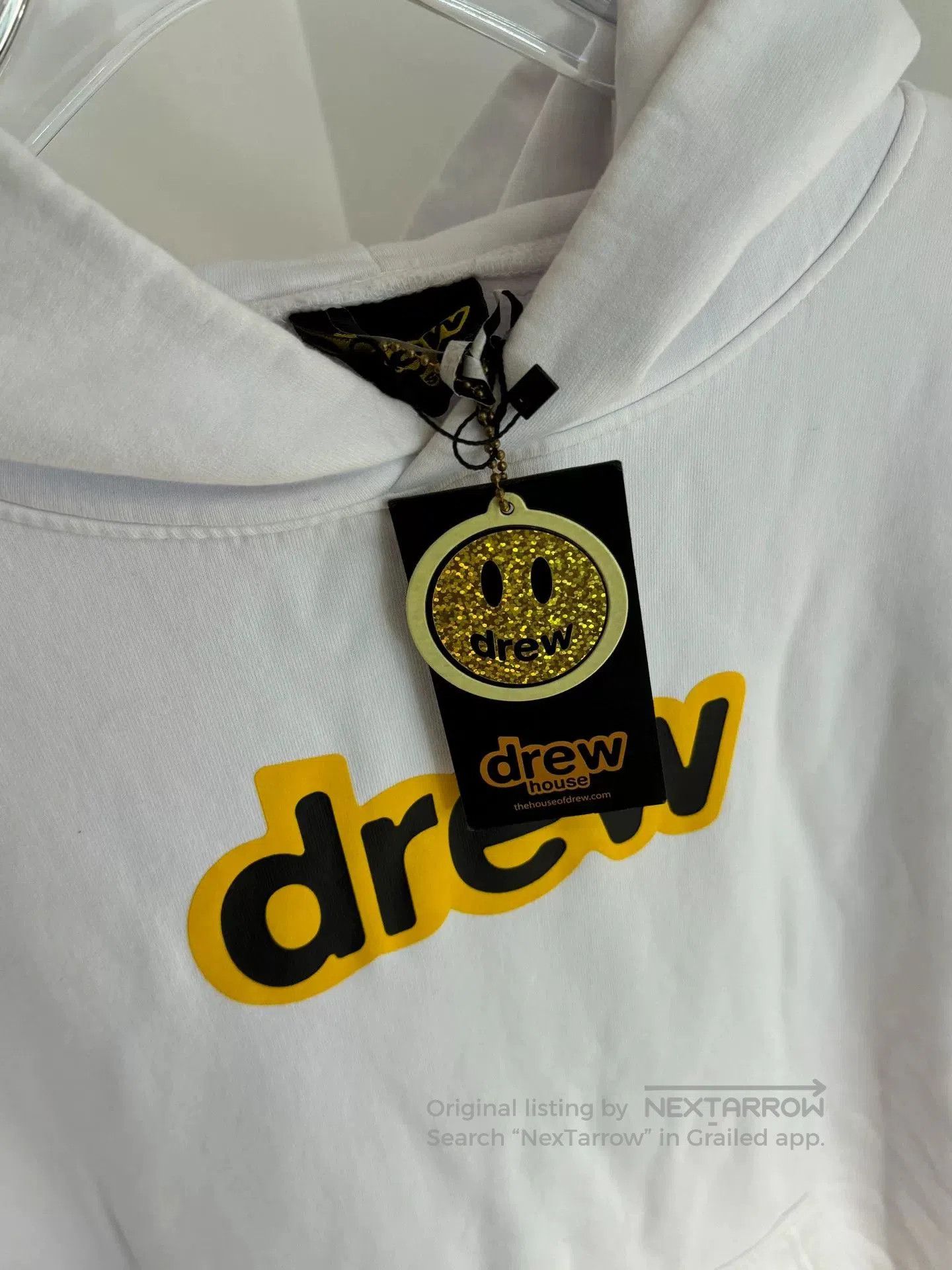 Drew House drew house logo long sleeve hoodie white. Size US M / EU 48-50 / 2 - 2 Thumbnail