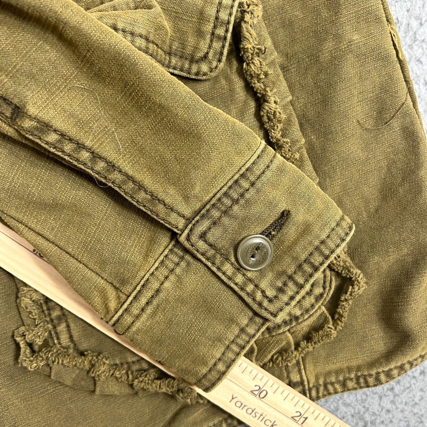 Anthropologie VINTAGE Anthropologie Military Jacket Women S Army Green Casual Pockets Size S / US 4 / IT 40 - 7 Thumbnail