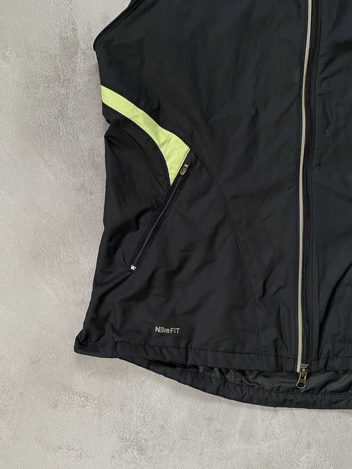 Nike × Vintage Vintage Nike Vest Light Nylon Center Swoosh Y2K Drill Size US XL / EU 56 / 4 - 4 Thumbnail