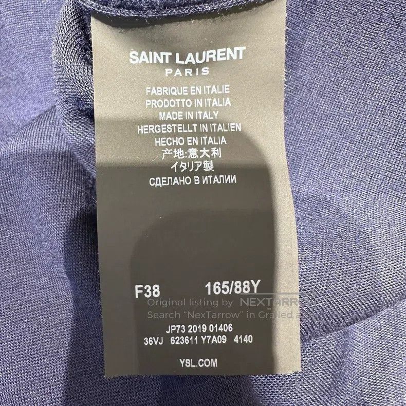 Saint Laurent Paris Saint Laurent Paris Golden Logo Nautical Shirt Jacket Size XS / US 0-2 / IT 36-38 - 6 Thumbnail