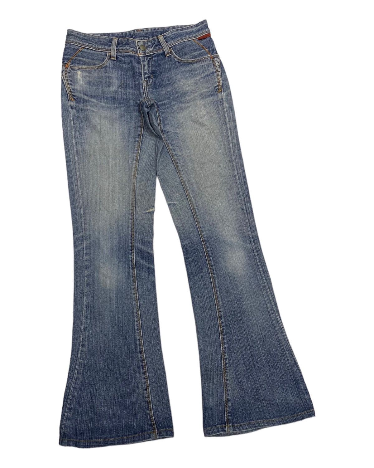 If Six Was Nine GEORGIA LOVE 🇯🇵 FLARE JEAN DISTRESSED DENIM JAPANESE BRAND Size 29" - 5 Thumbnail