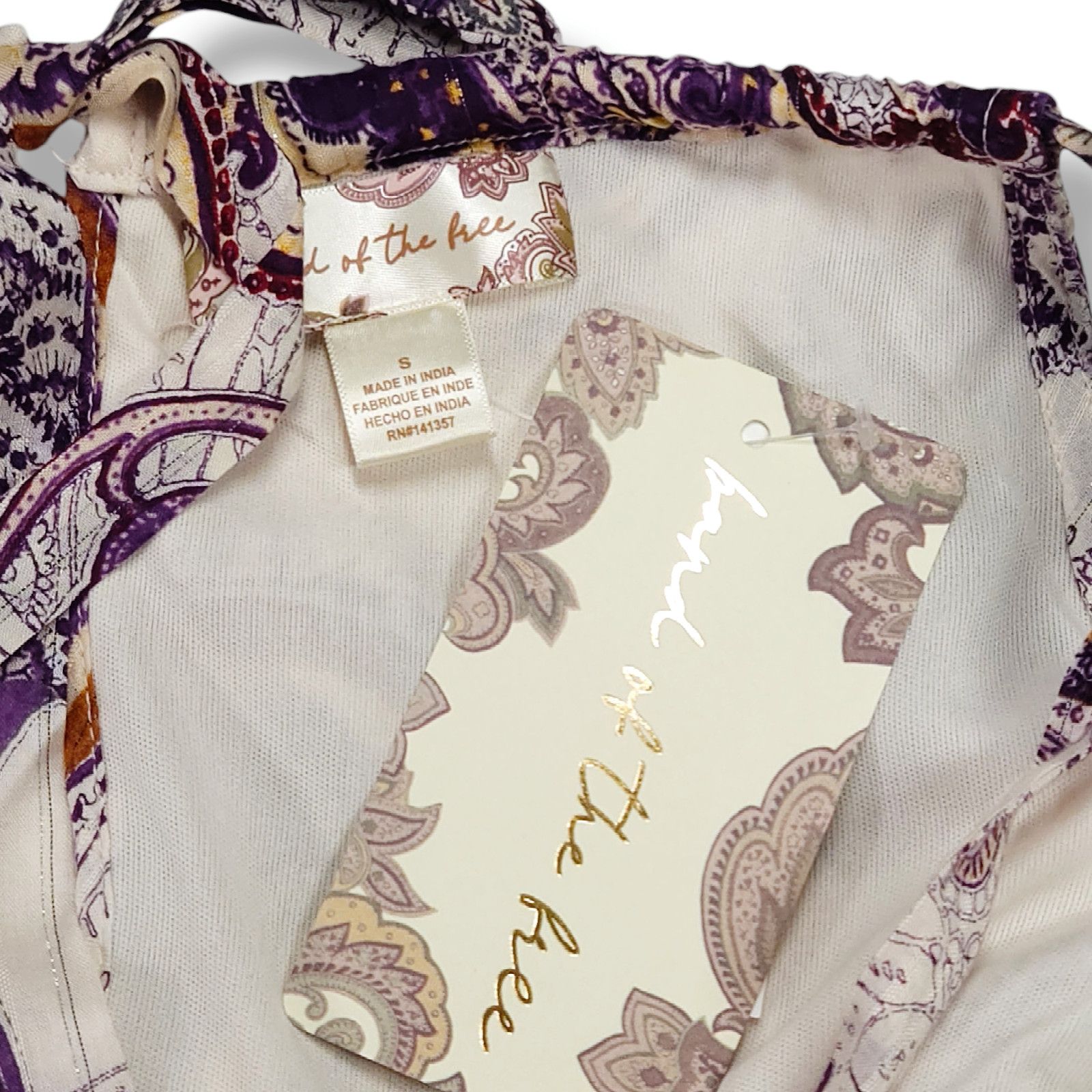 Other Band of the Free Liliane Paisley Maxi Dress NWT S Boho Size S / US 4 / IT 40 - 5 Thumbnail