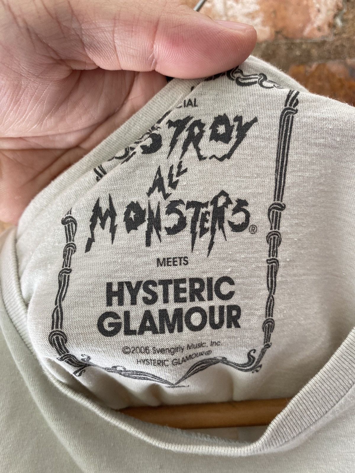 Hysteric Glamour 🔥SS06 Hysteric x Destroy all monster tee Size US S / EU 44-46 / 1 - 10 Thumbnail