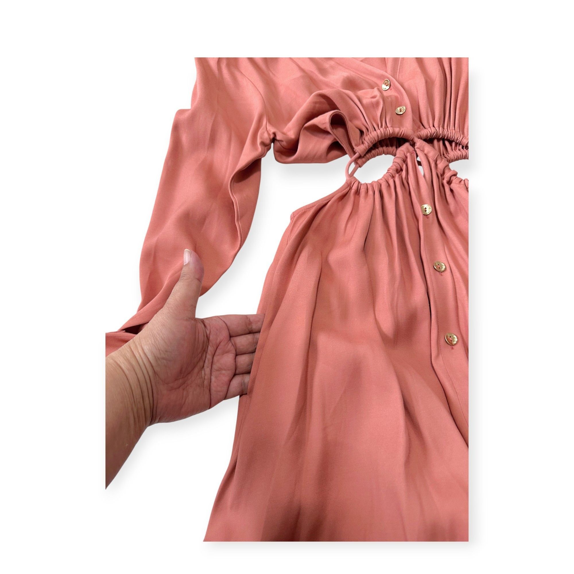 Cult Gaia Cult Gaia Lou button down, cut out dress, Color: Jaipur, Si Size S / US 4 / IT 40 - 10 Thumbnail