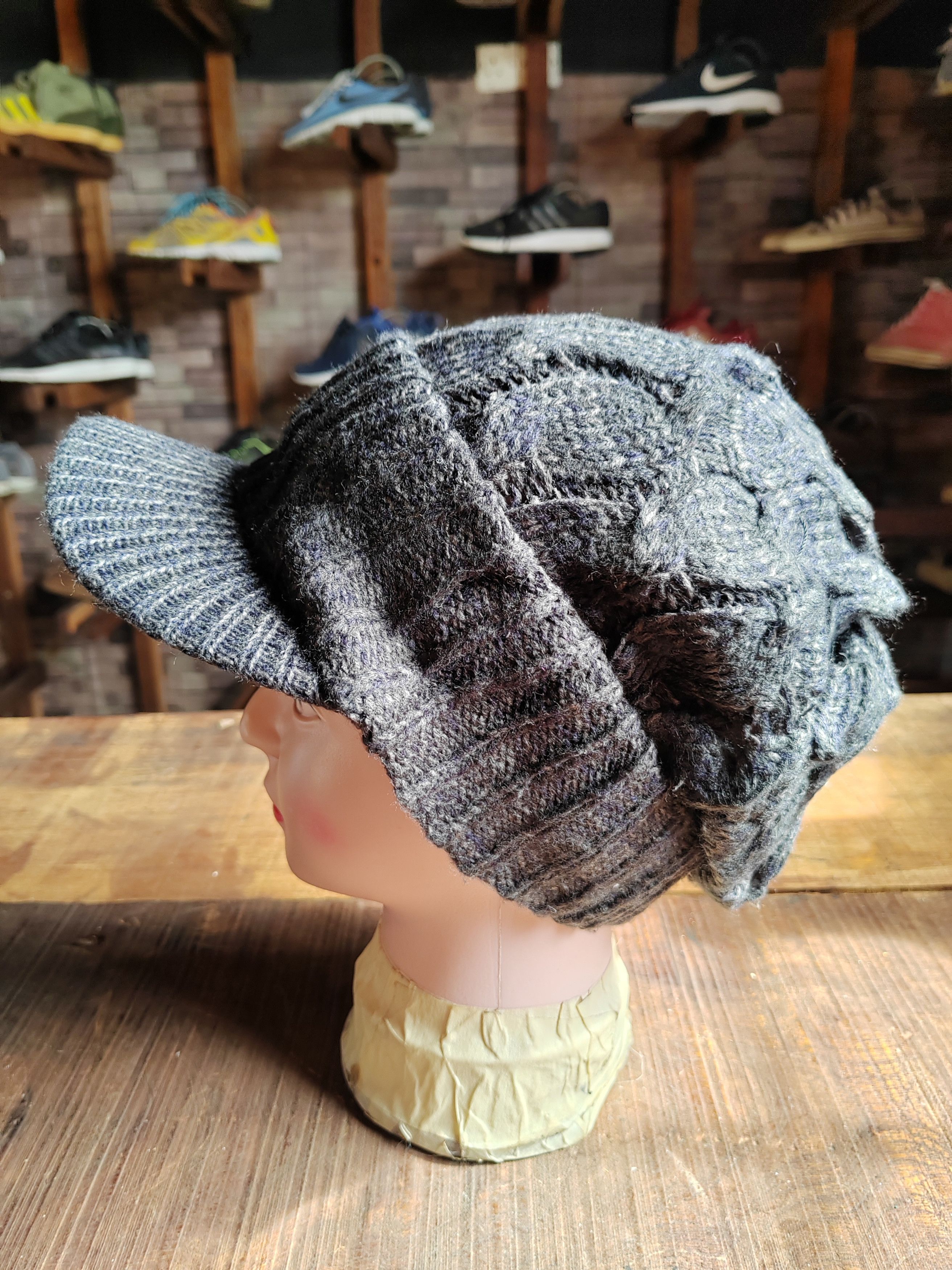 Vintage Japanese Style Punk Big Beanie Snowcap