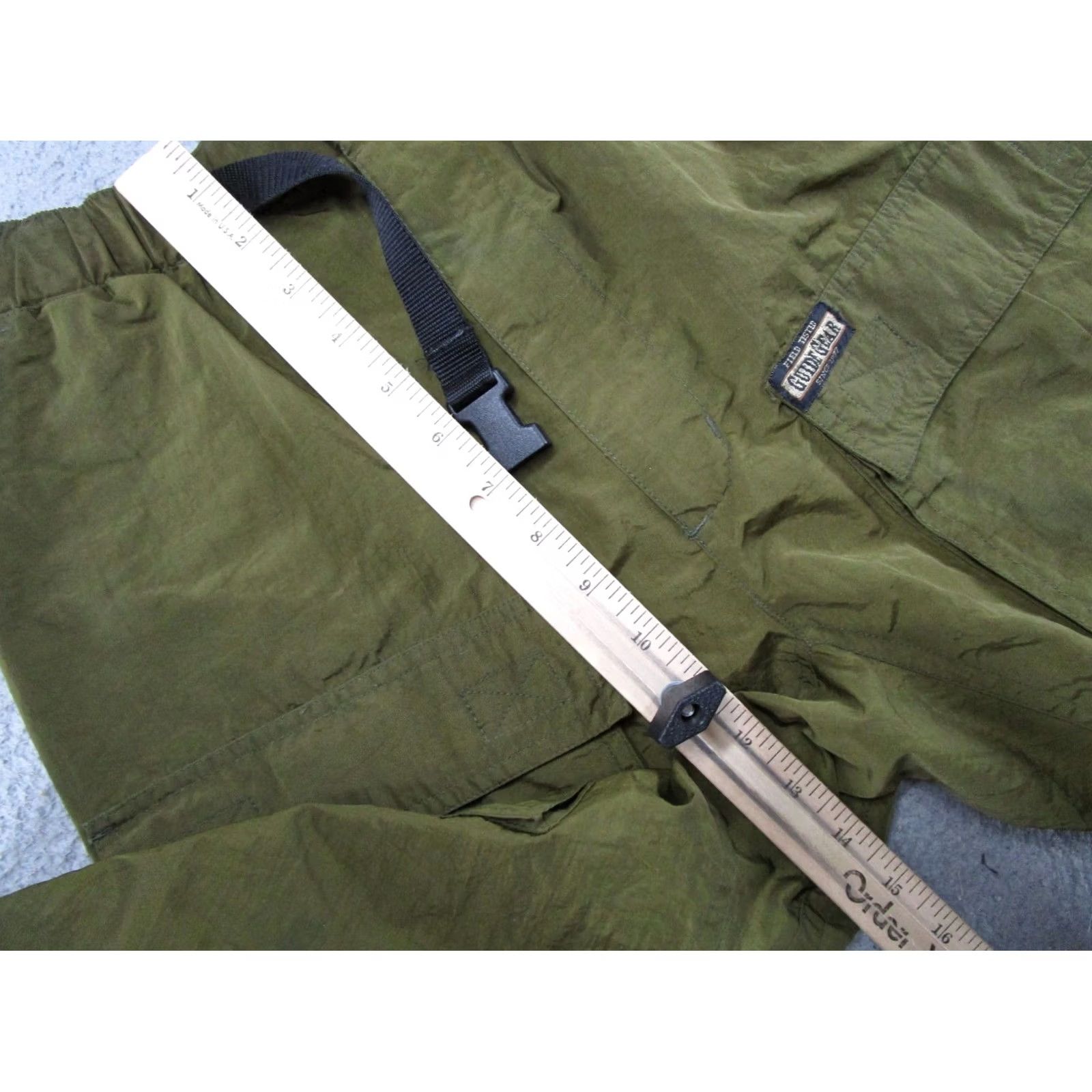 Vintage Guide Series Men's Cargo Pants Hiking Nylon Green 34x30 Convertible Vintage? No, Read Size US 34 / EU 50 - 7 Thumbnail