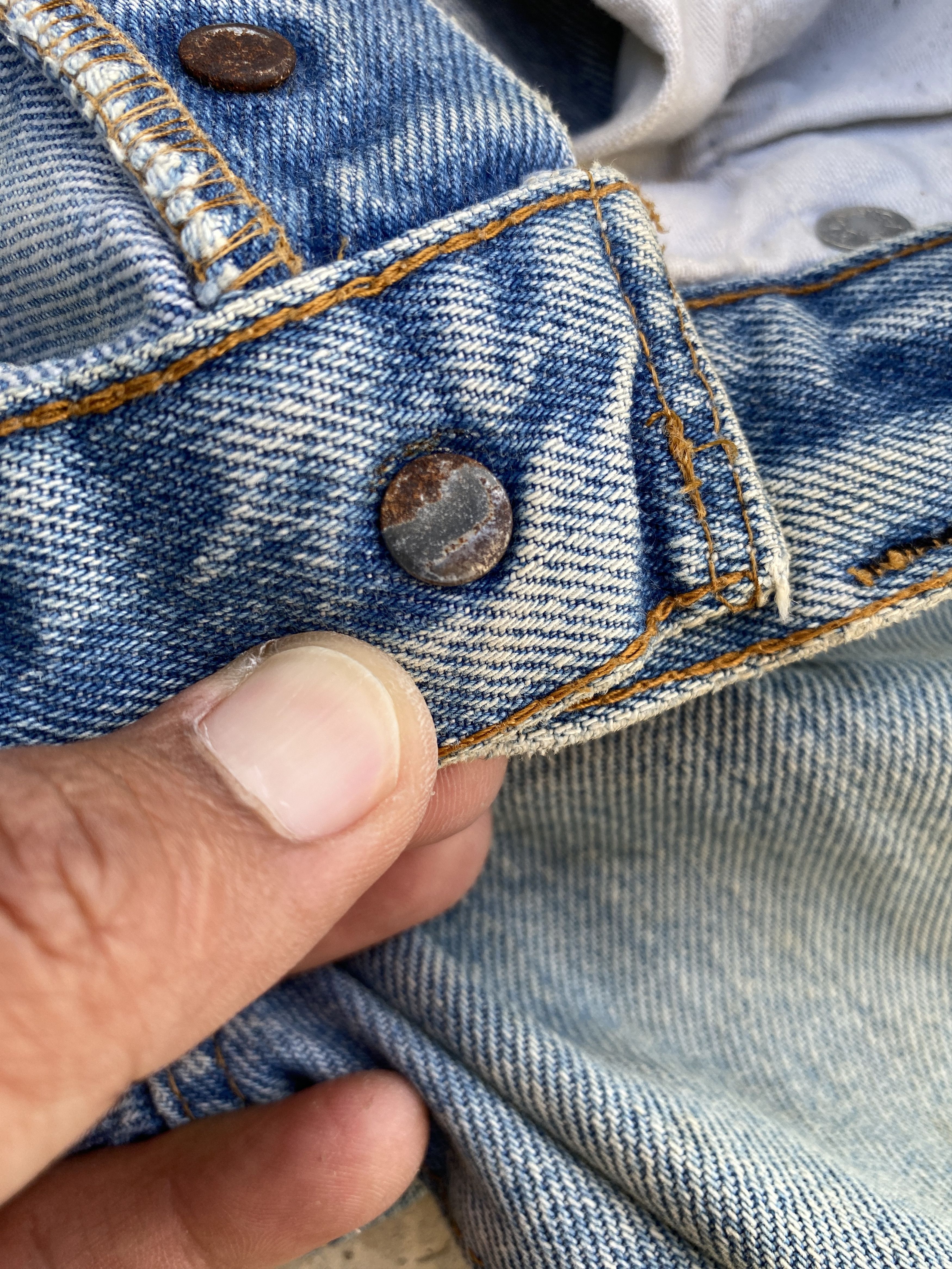 Levi's × Vintage Vintage 80s Levis 501 Redline #524 Selvedge Jeans Size US 31 - 10 Thumbnail