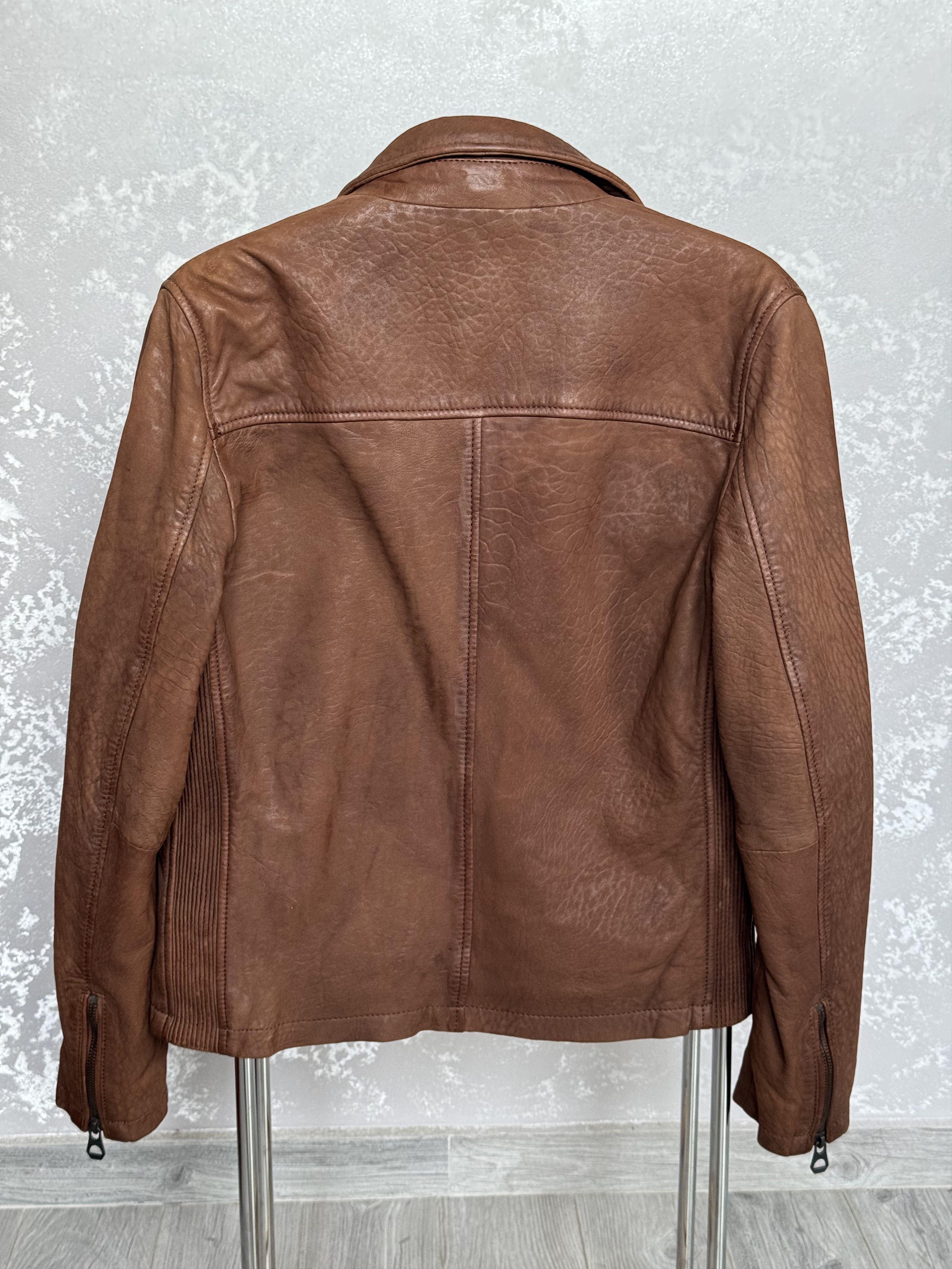 Gypsy × Vintage NEW Gipsy by Mauritius Brown Slim Fit Leather Jacket Size S Size US S / EU 44-46 / 1 - 3 Thumbnail