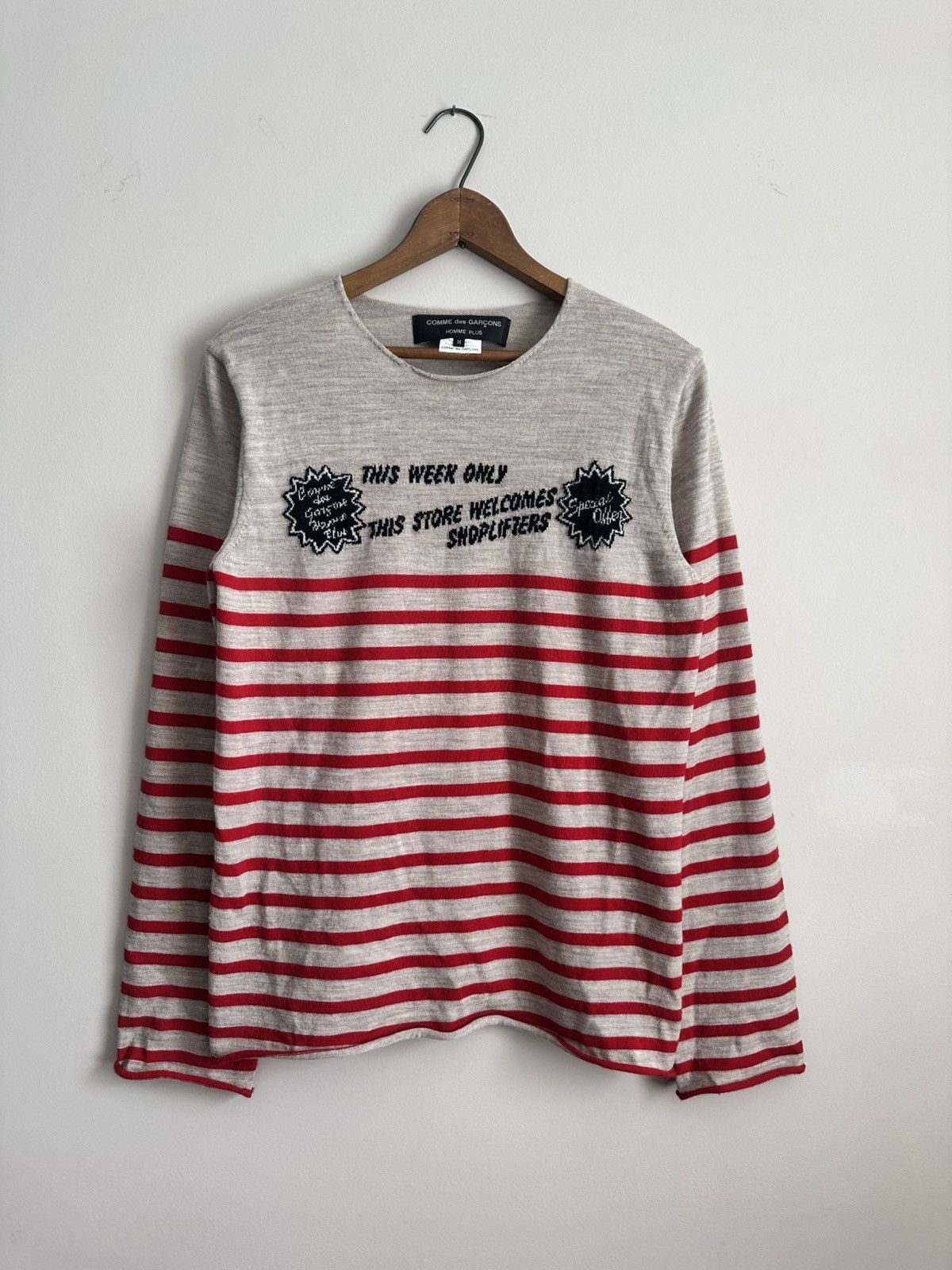 Comme des Garcons Homme Plus Homme Plus ss2009 Shoplifter Sweater Size US S / EU 44-46 / 1 - 1 Thumbnail