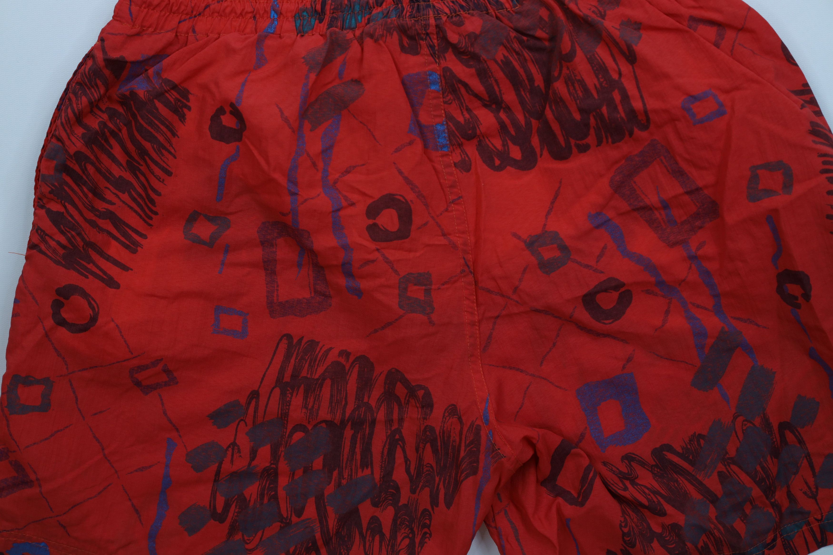 Vintage Vintage 90s Streetwear Lined Surfing Shorts Trunks Red Size US 34 / EU 50 - 11 Thumbnail