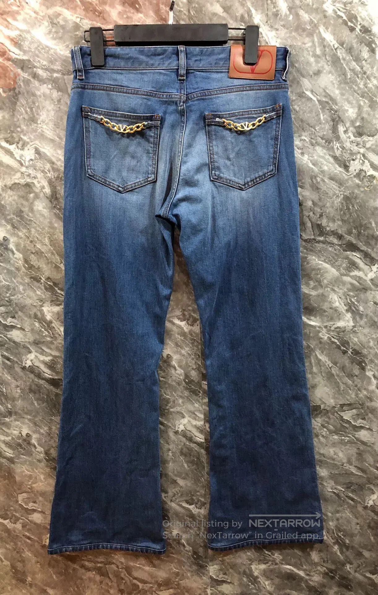 Valentino Valentino Blue Flared Denim Jeans. Size US 29 - 3 Thumbnail