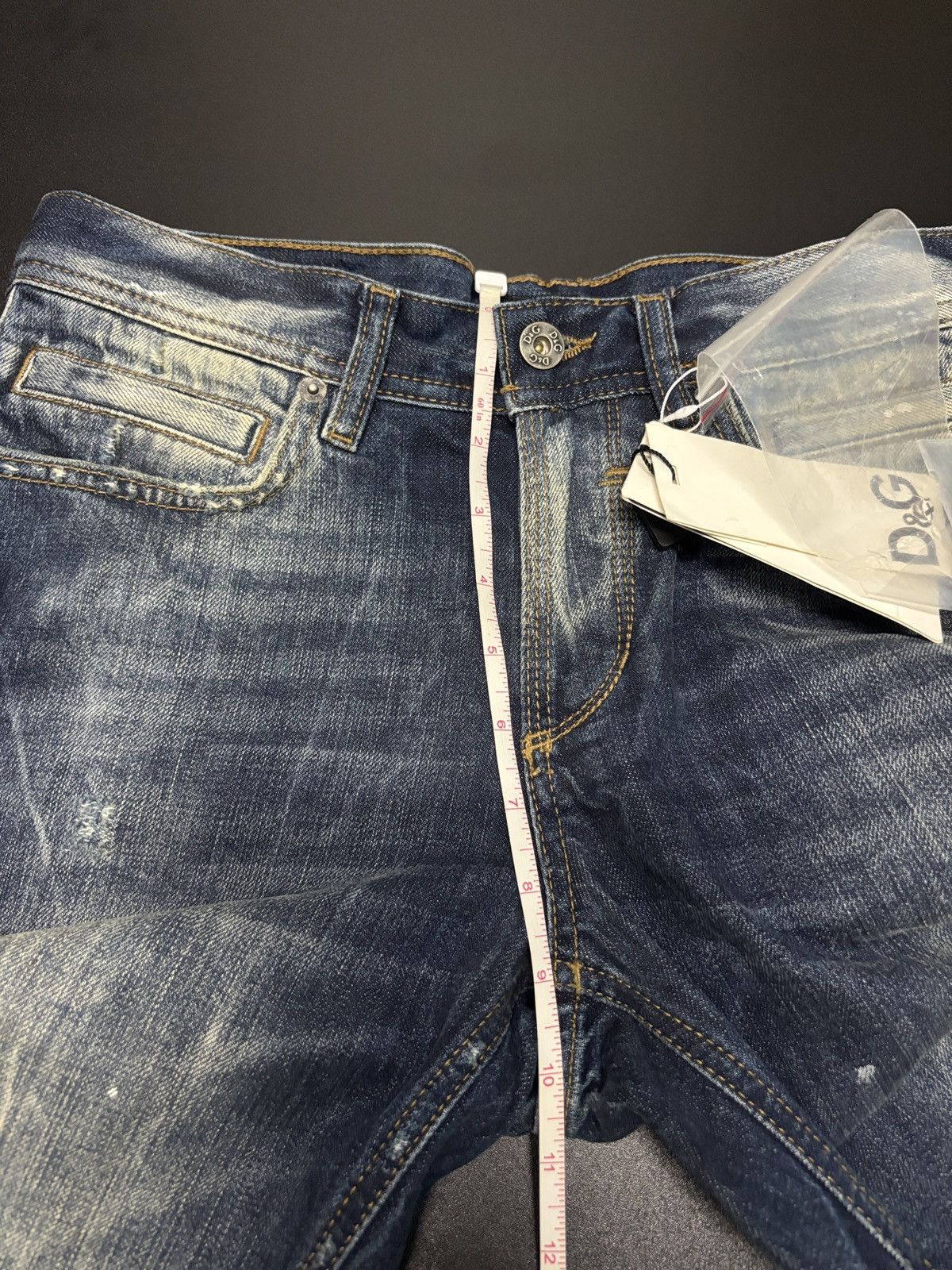 Dolce & Gabbana New🔥 Dolce & Gabbana Distressed Straight Denim Size US 30 / EU 46 - 12 Thumbnail