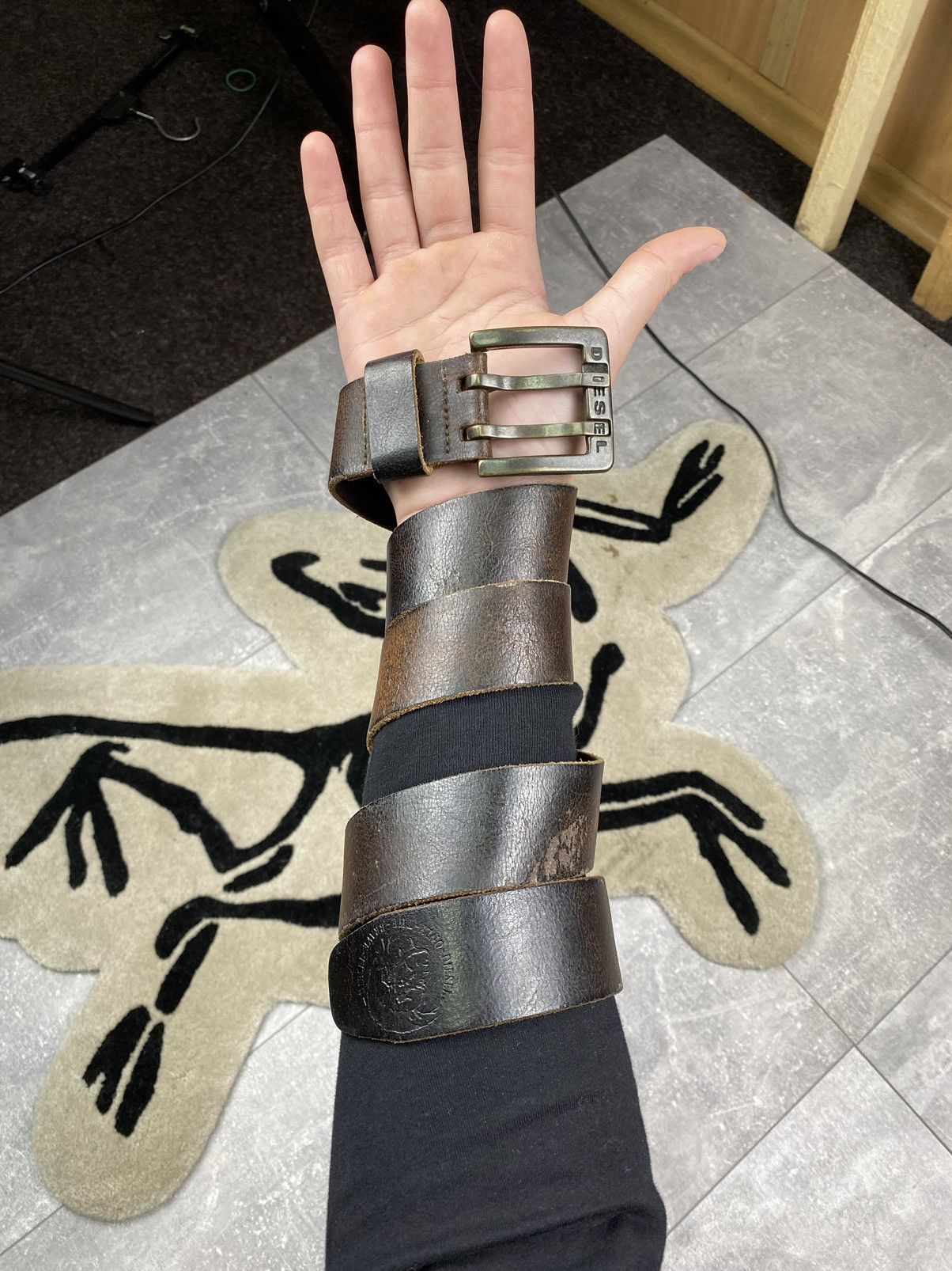 Diesel Vintage Diesel Brow Leather Belt Size ONE SIZE - 1 Thumbnail