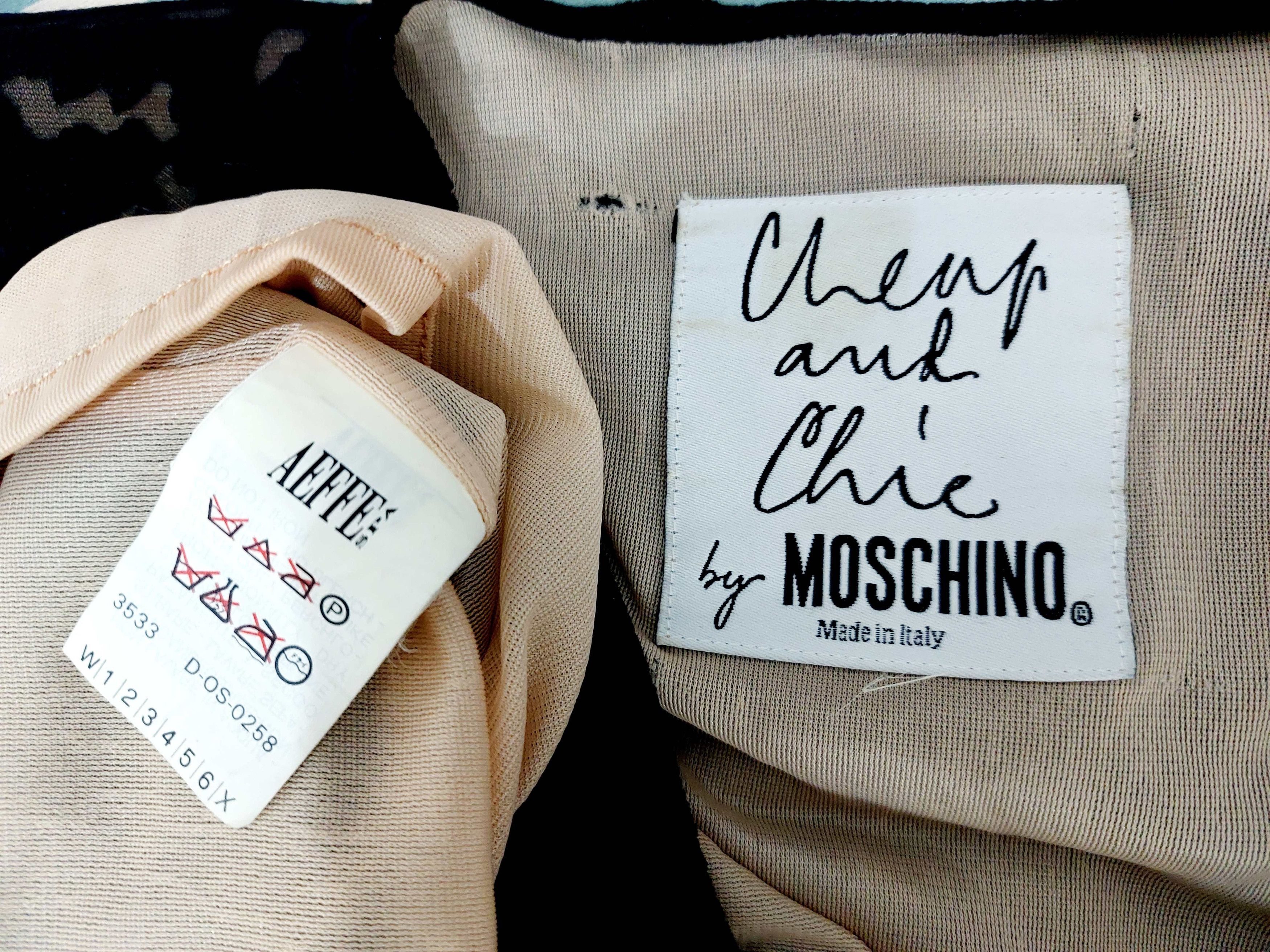 Moschino Moschino Cheap and Chic Equation Velvet Math Formula Dress Size S / US 4 / IT 40 - 15 Thumbnail