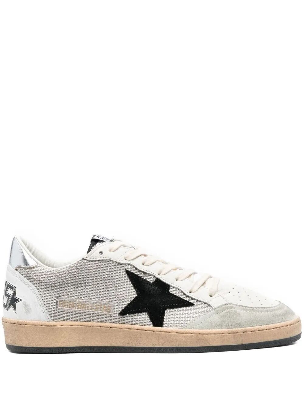 Golden Goose "BALL STAR" NET UPPER SUEDE STAR LAMINATED HEEL CRACK SPUR Size US 9 / EU 42 - 1 Thumbnail