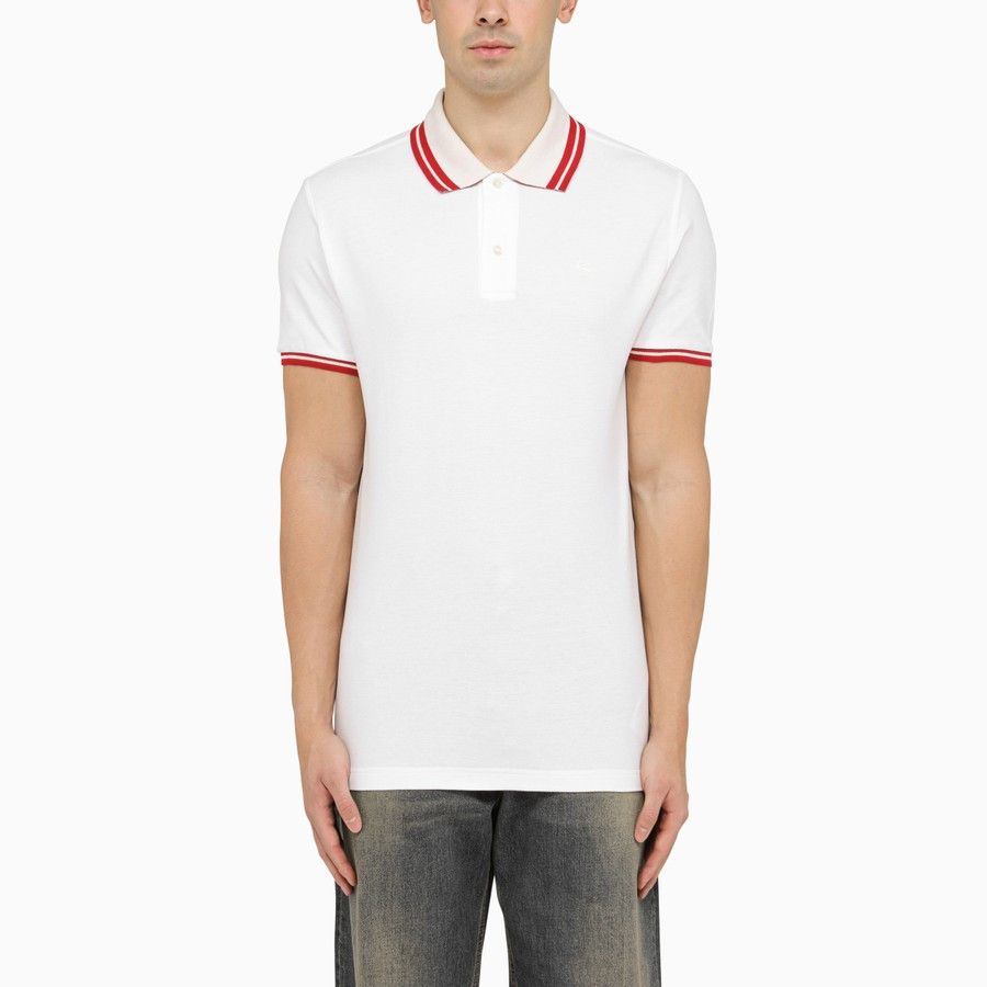 image of Etro O1D2Blof0424 Polo In White, Men's (Size Small)