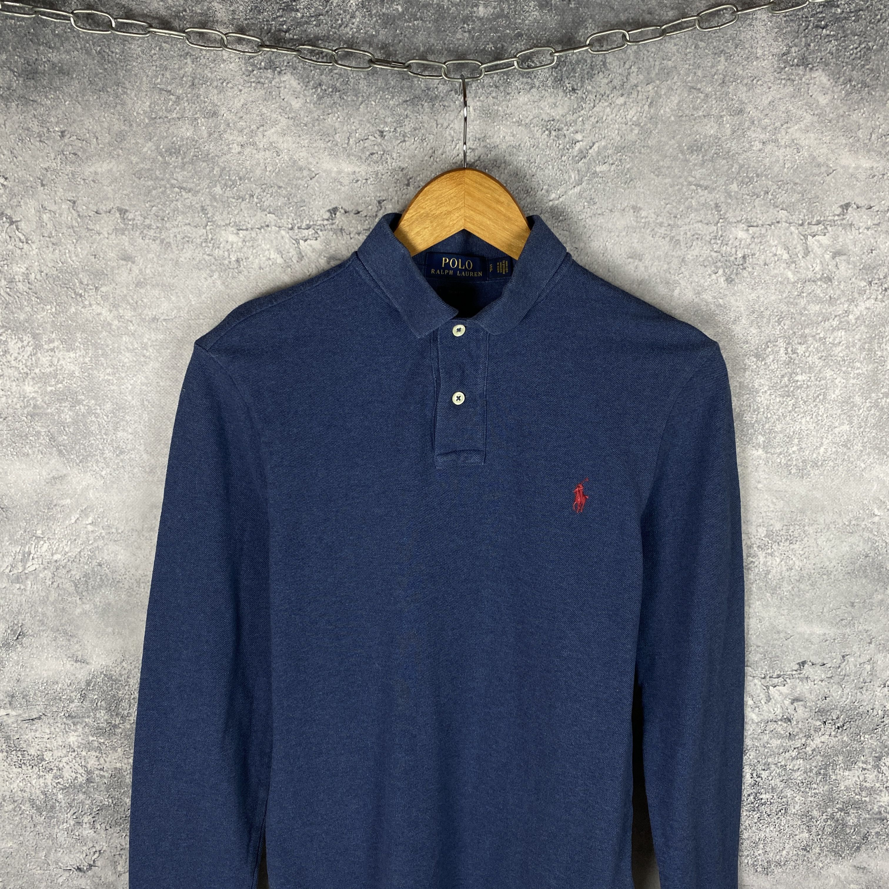 Polo Ralph Lauren Polo Ralph Lauren Polo Longsleeve Men's Size S Blue Size US S / EU 44-46 / 1 - 2 Thumbnail