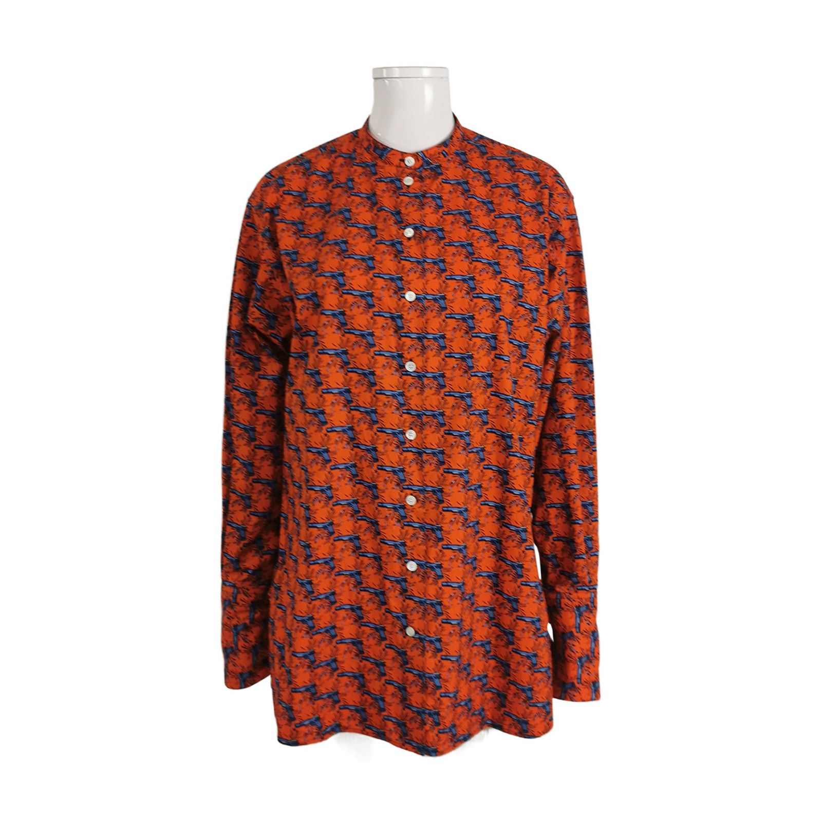 Celine Celine Gun Print Button Up Shirt Size 38 Size S / US 4 / IT 40 - 1 Thumbnail