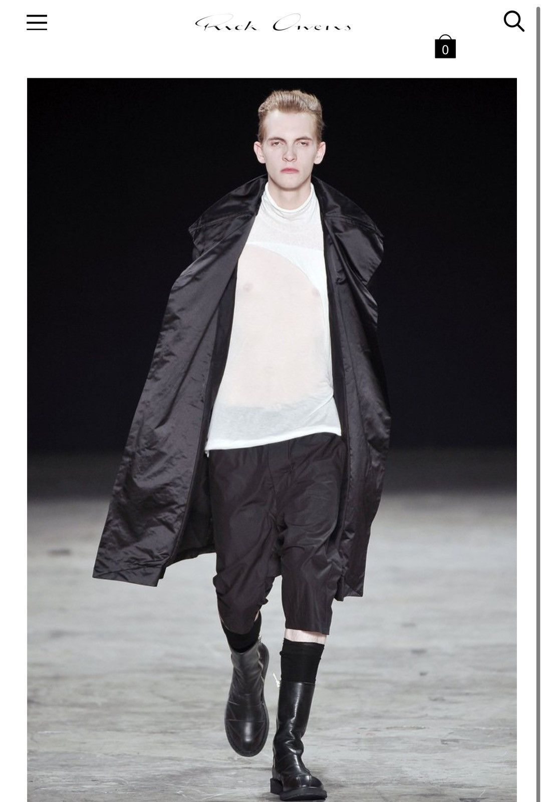 Rick Owens RICK OWENS GLEAM 2010 DROPCROTCH SHORTS (RARE) Size US 32 / EU 48 - 1 Thumbnail