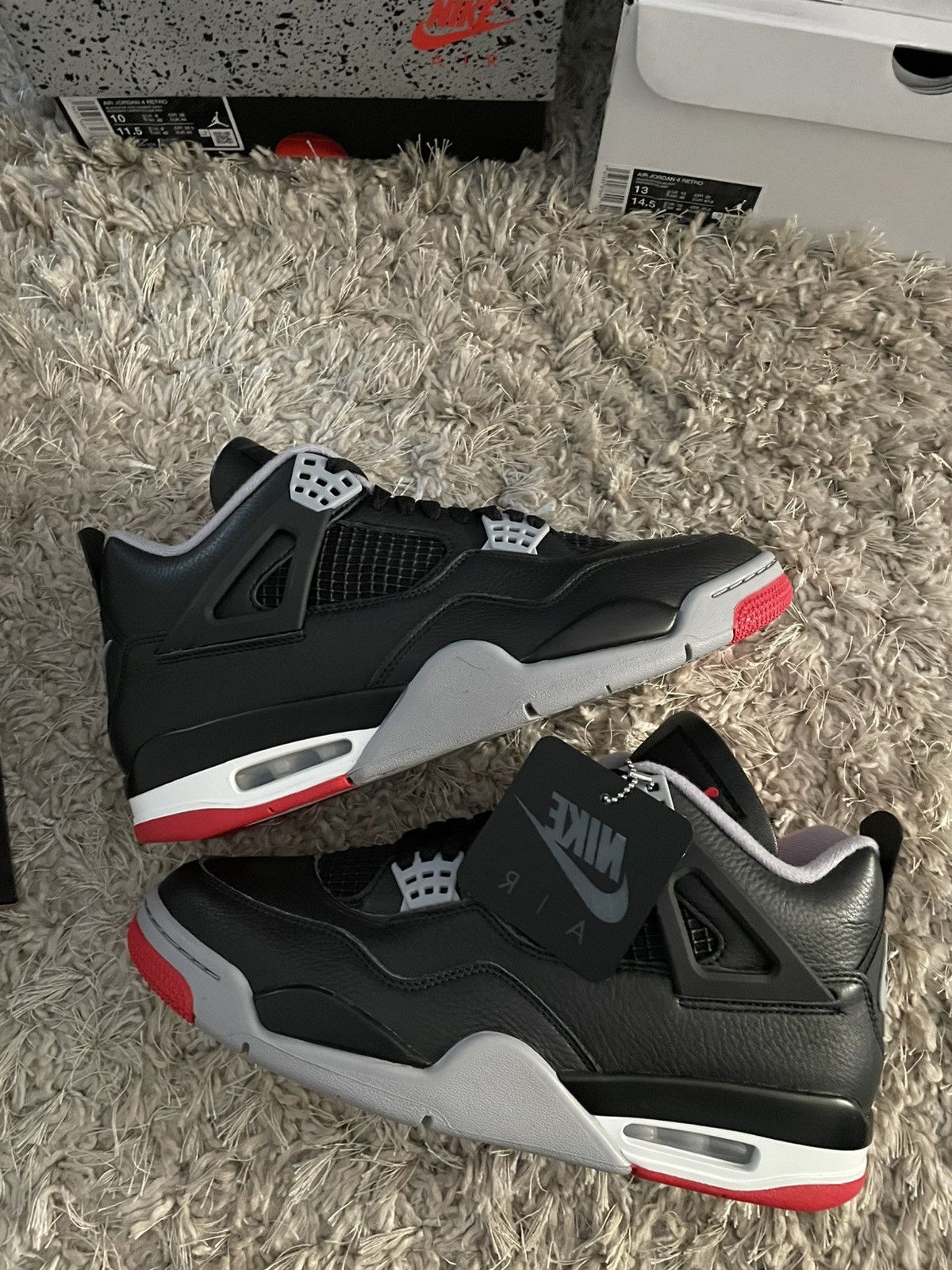 Jordan Brand Jordan 4 Bred Reimagined Size US 10.5 / EU 43-44 - 2 Thumbnail