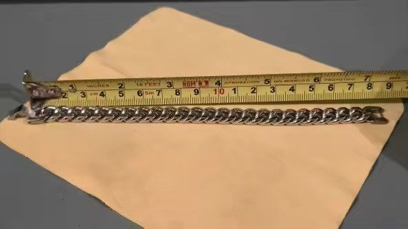 Jewelry 10 mm + 22 cm Cuban Chain Bracelets Size ONE SIZE - 9 Thumbnail