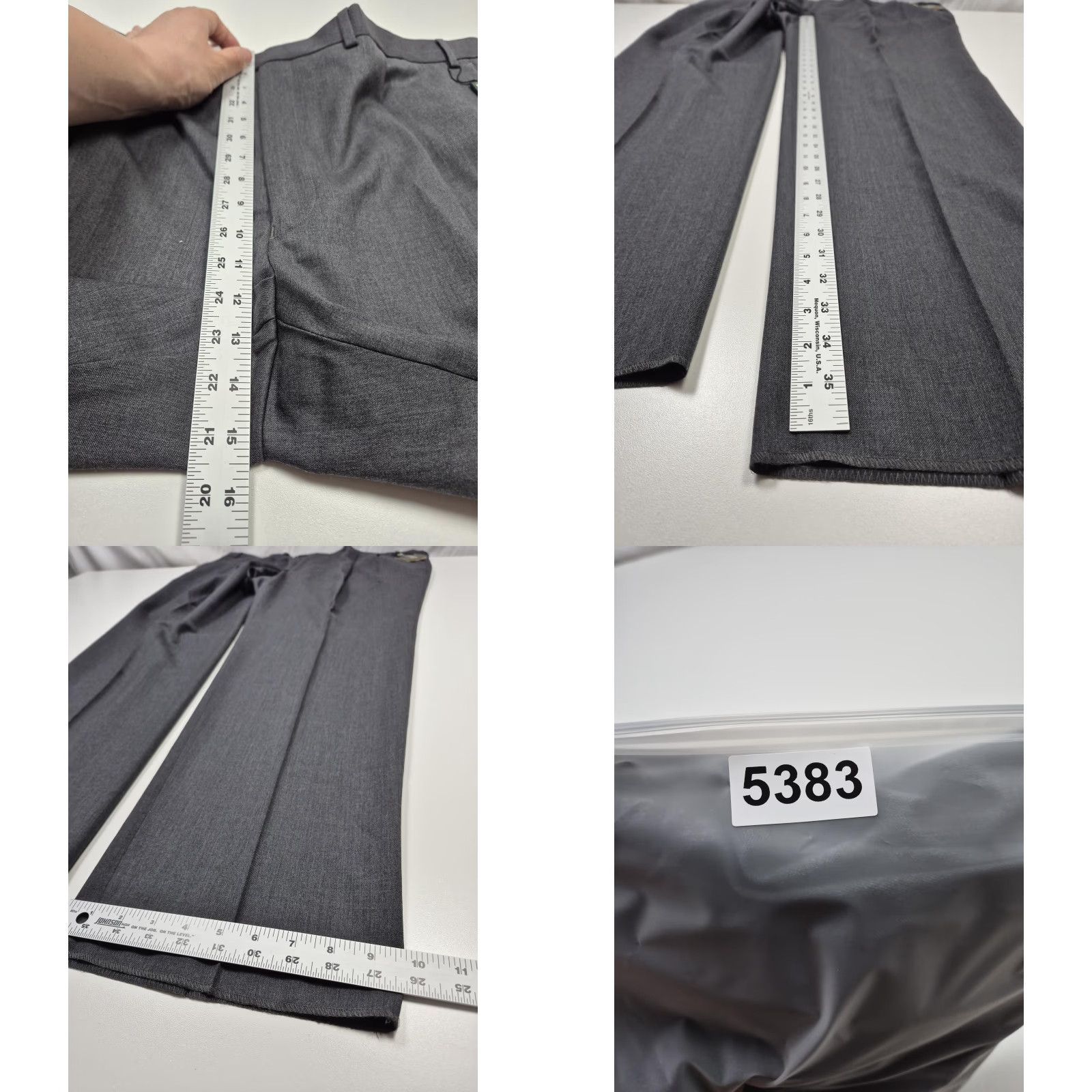 Ralph Lauren VINTAGE Ralph Lauren Dress Pants Men's 46 Gray Wool Pleated NWT Unhemmed Size US 30 / EU 46 - 8 Thumbnail
