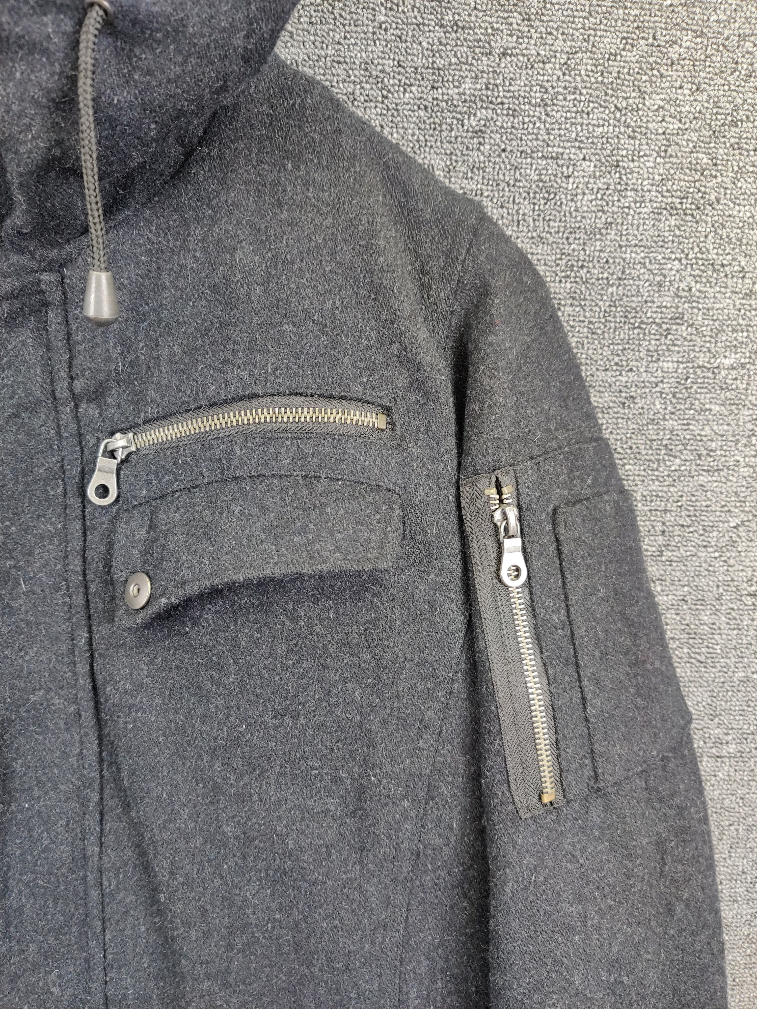 Mossimo Vintage Mossimo Wool Coat Hooded Jacket Size US M / EU 48-50 / 2 - 7 Thumbnail
