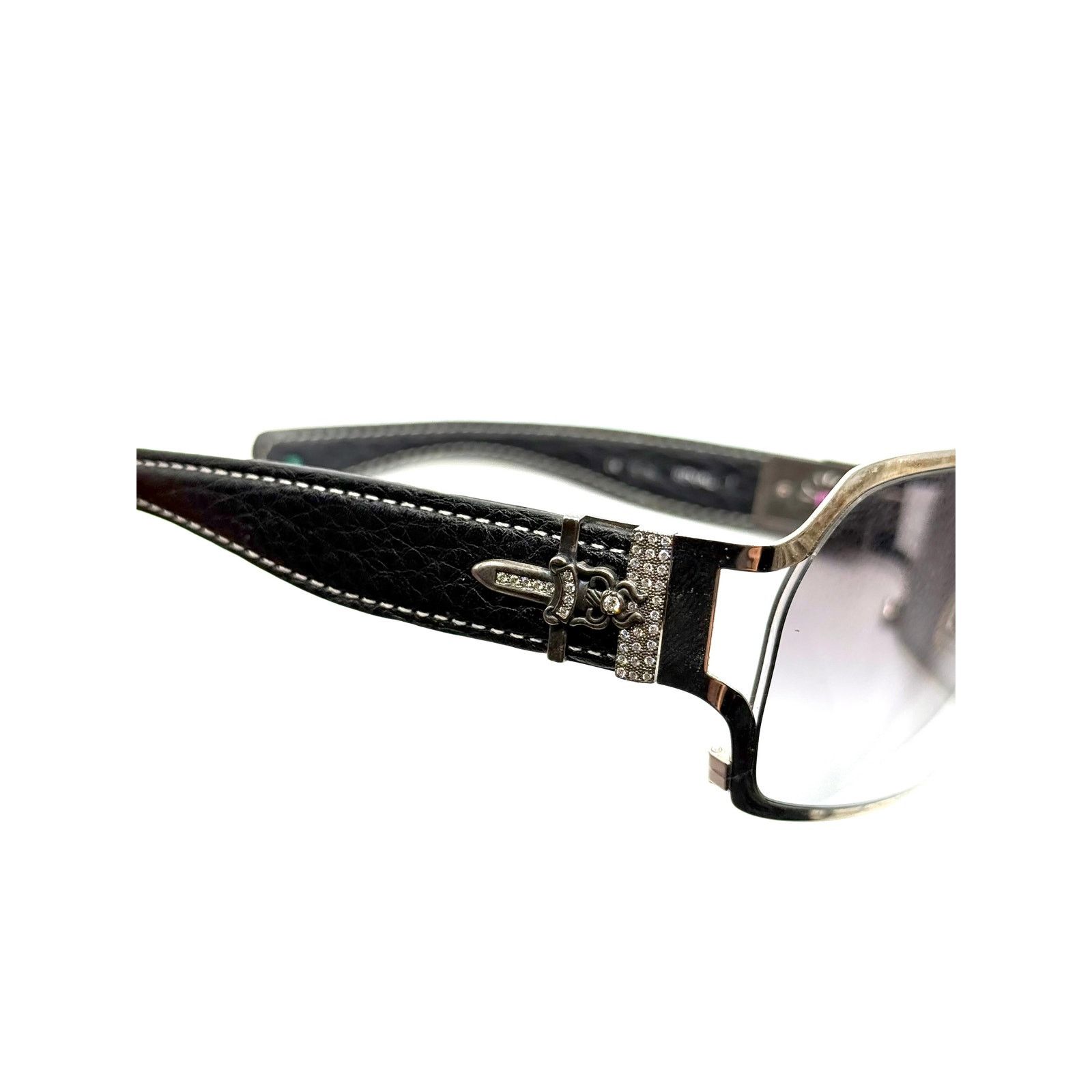Chrome Hearts Chrome Hearts REHAB-I factory diamonds leather sunglasses Size ONE SIZE - 2 Thumbnail