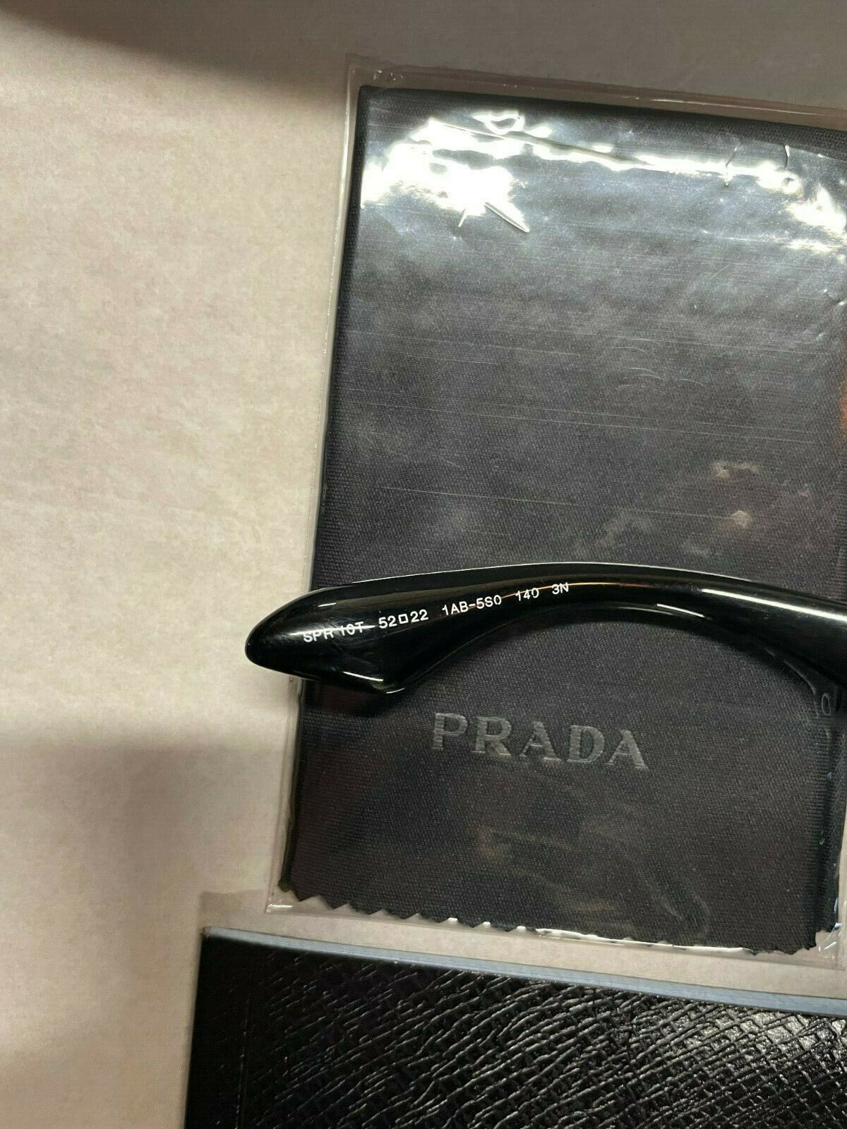 Prada Prada SPR 10T 1AB5S0 Black Cat Eye Women's Sunglasses Size ONE SIZE - 3 Thumbnail