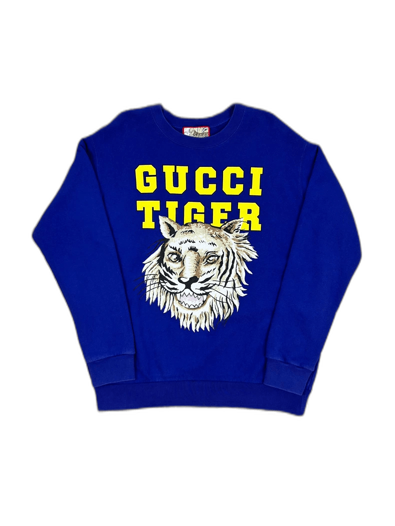 GUCCI Tiger Print Sweatshirt for Men Size L