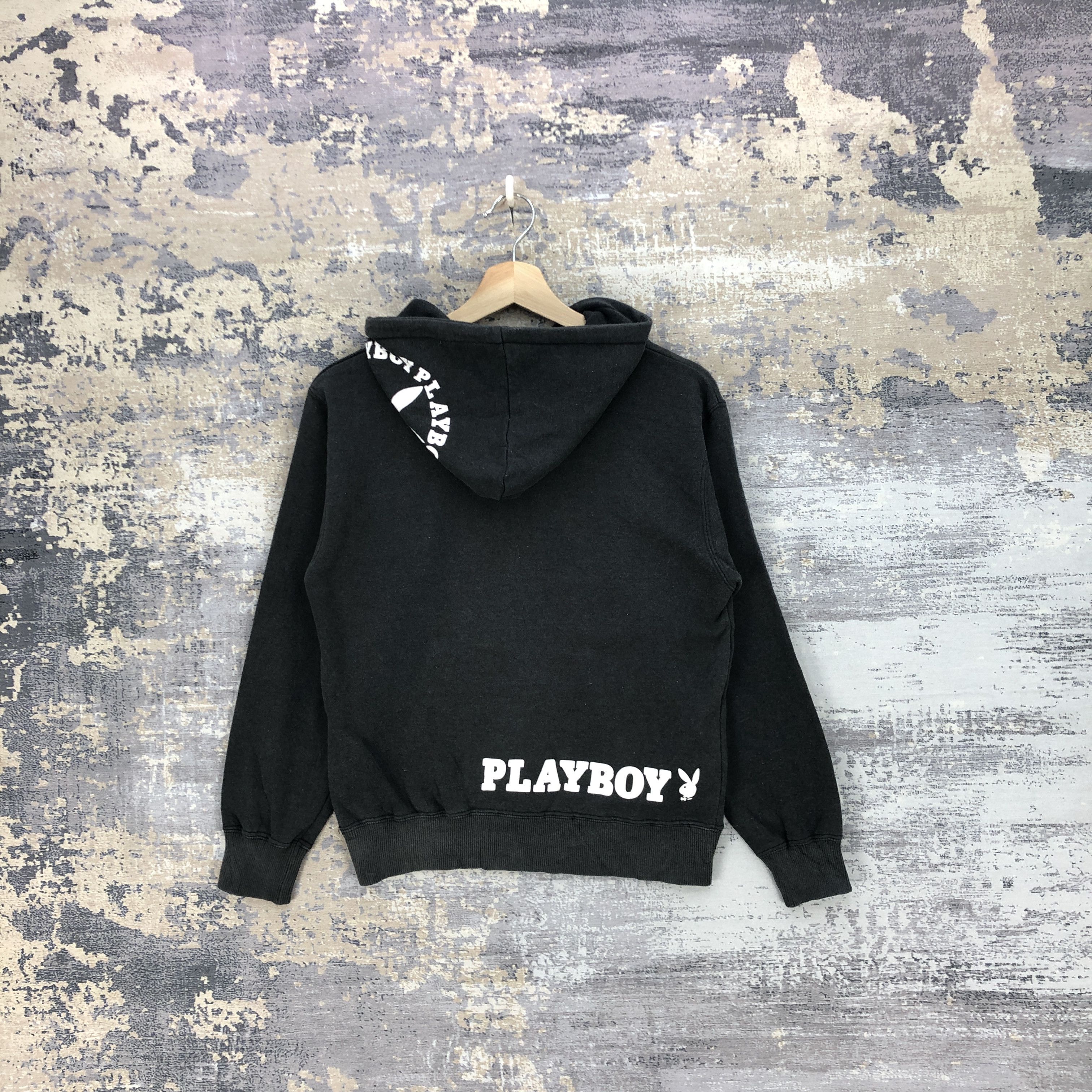 Vintage 90s Playboy Hoodie Sweater Playboy Hooded Sweatshirt