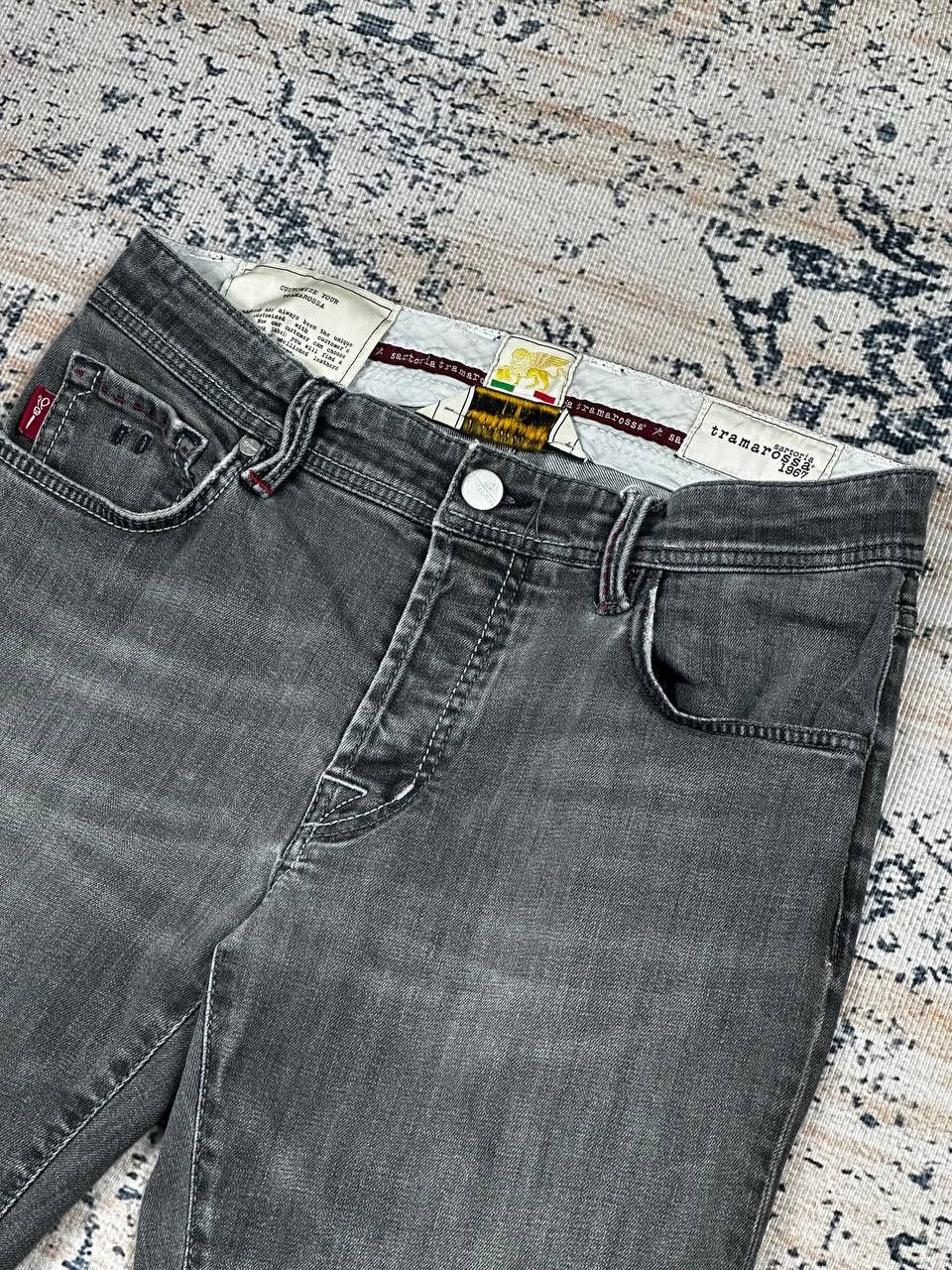 Other RRP250$ Sartoria Tramarossa 1967 Luxury Grey Italian Denim Size US 30 / EU 46 - 5 Thumbnail
