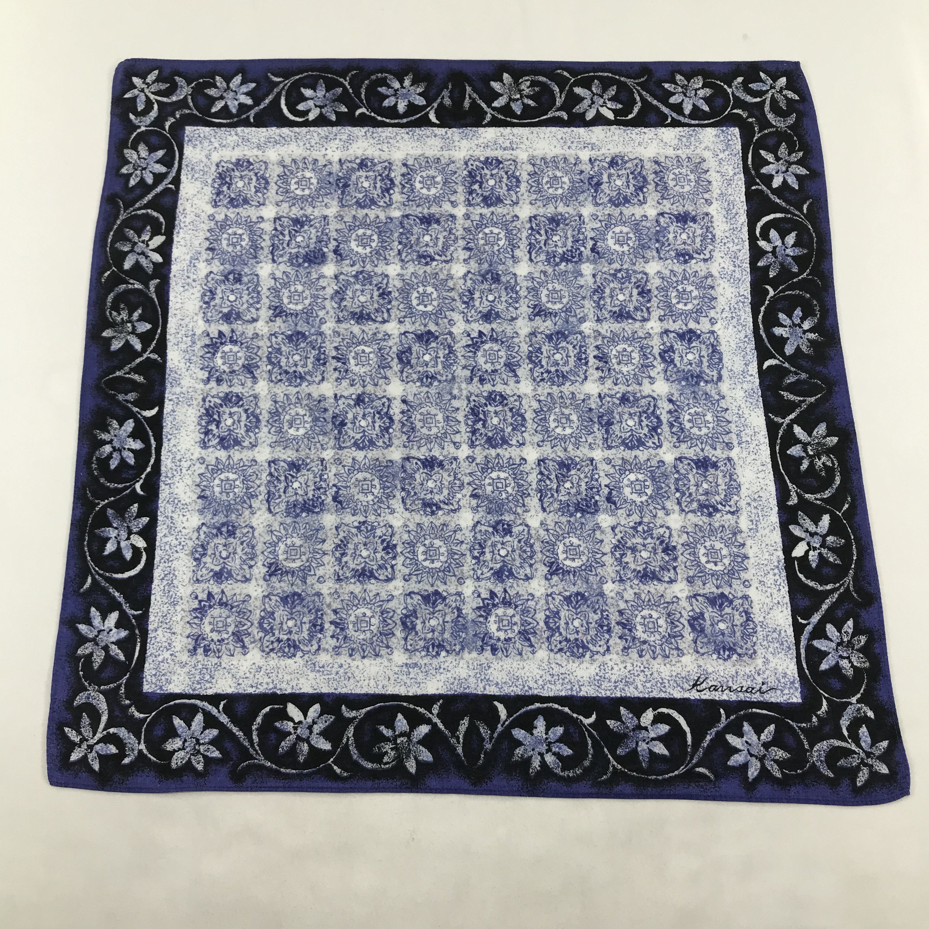 Kansai Yamamoto Kansai Floral Art Handkerchief Neckerchief Bandana H65 Size ONE SIZE - 1 Thumbnail