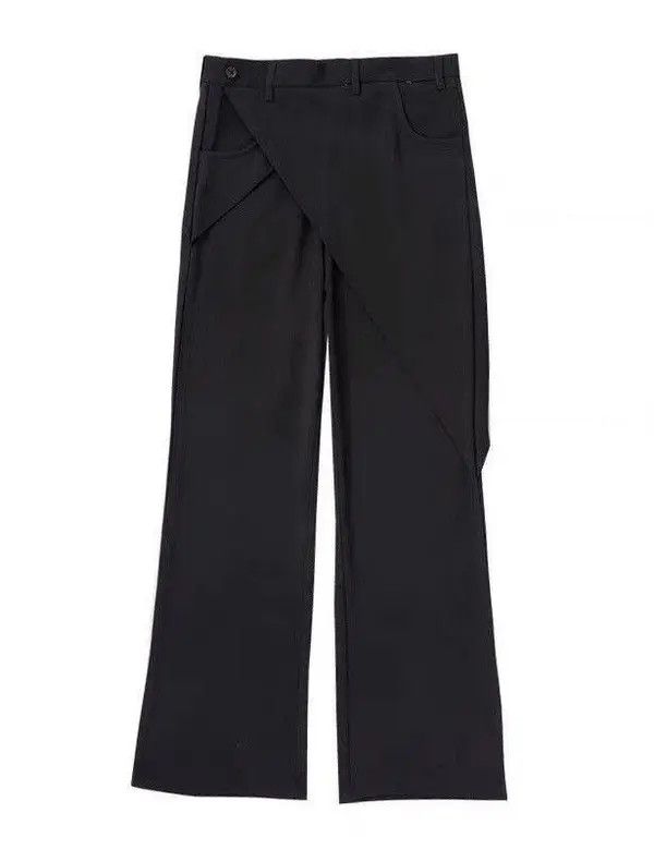 Japanese Brand 💎Retro Pleated Flared Assymetrical Wrap Pants Trousers Y2K Size US 32 / EU 48 - 6 Thumbnail