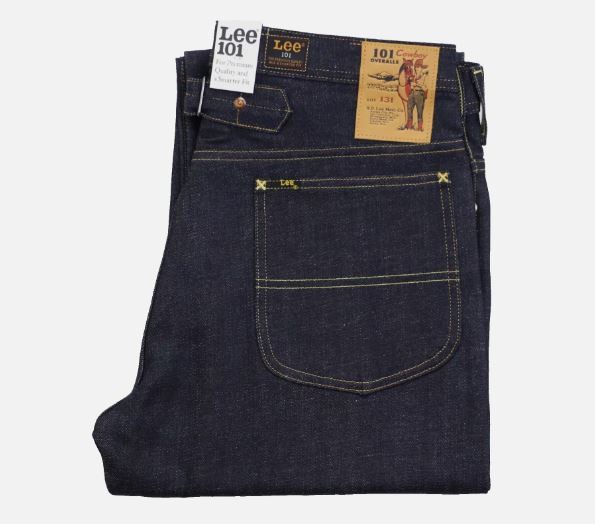 image of Lee 101 W36 L32 Cowboy Cinch Back Jeans Kaihara Selvedge in Blue, Men's