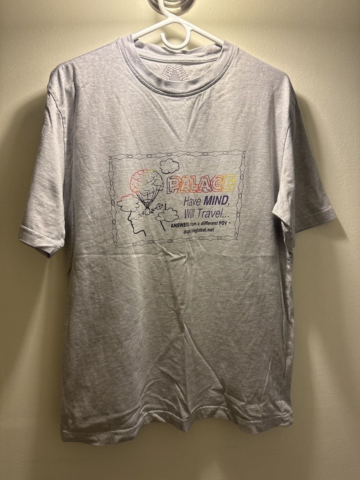 Palace Palace Don’t Call Me I’ll Call You Tee Grey Marl Size US M / EU 48-50 / 2 - 1 Thumbnail